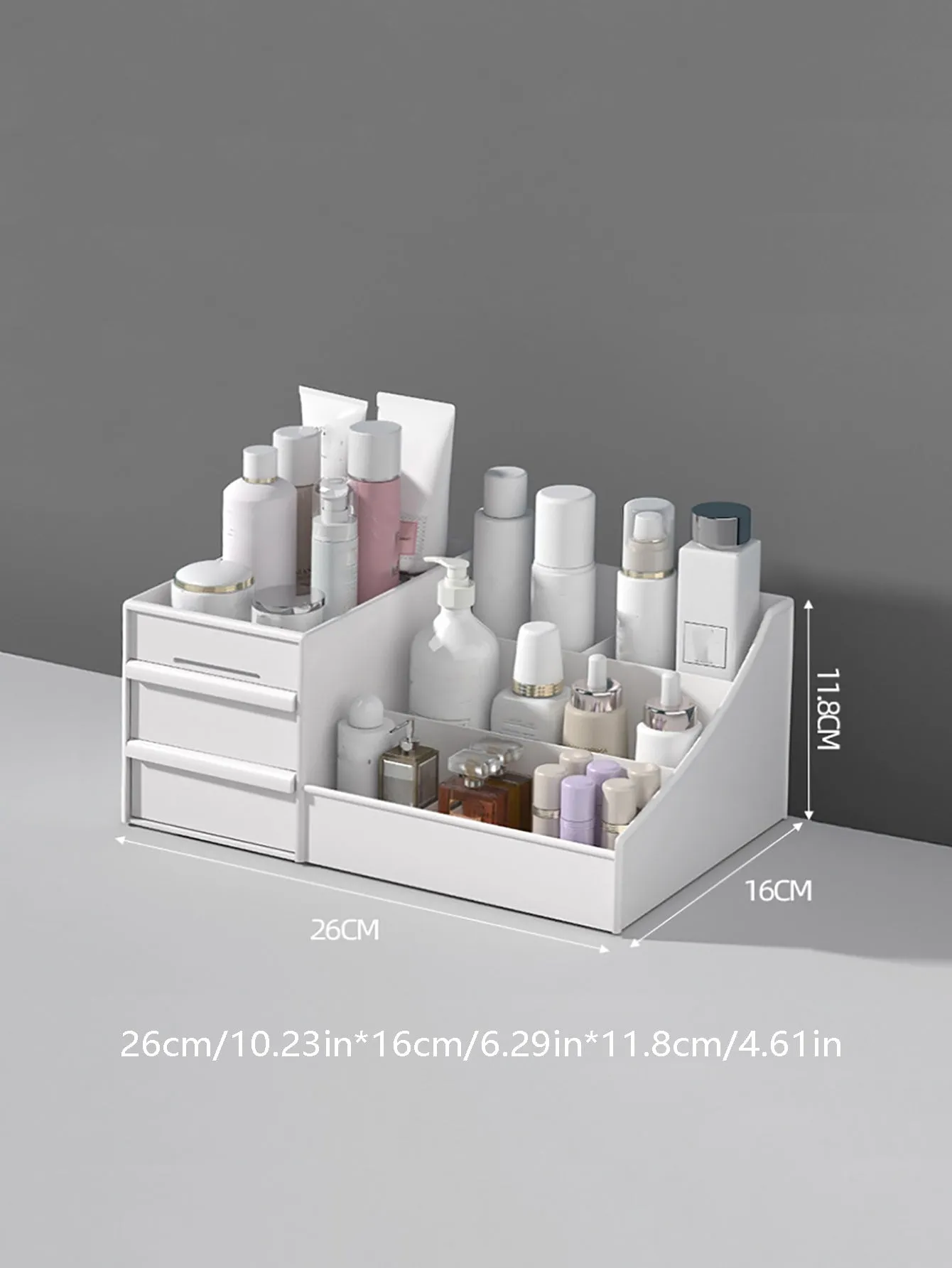 1pc Solid Color Cosmetic Storage Box