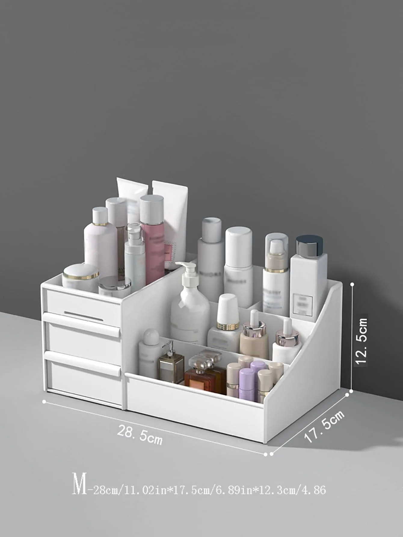 1pc Solid Color Cosmetic Storage Box