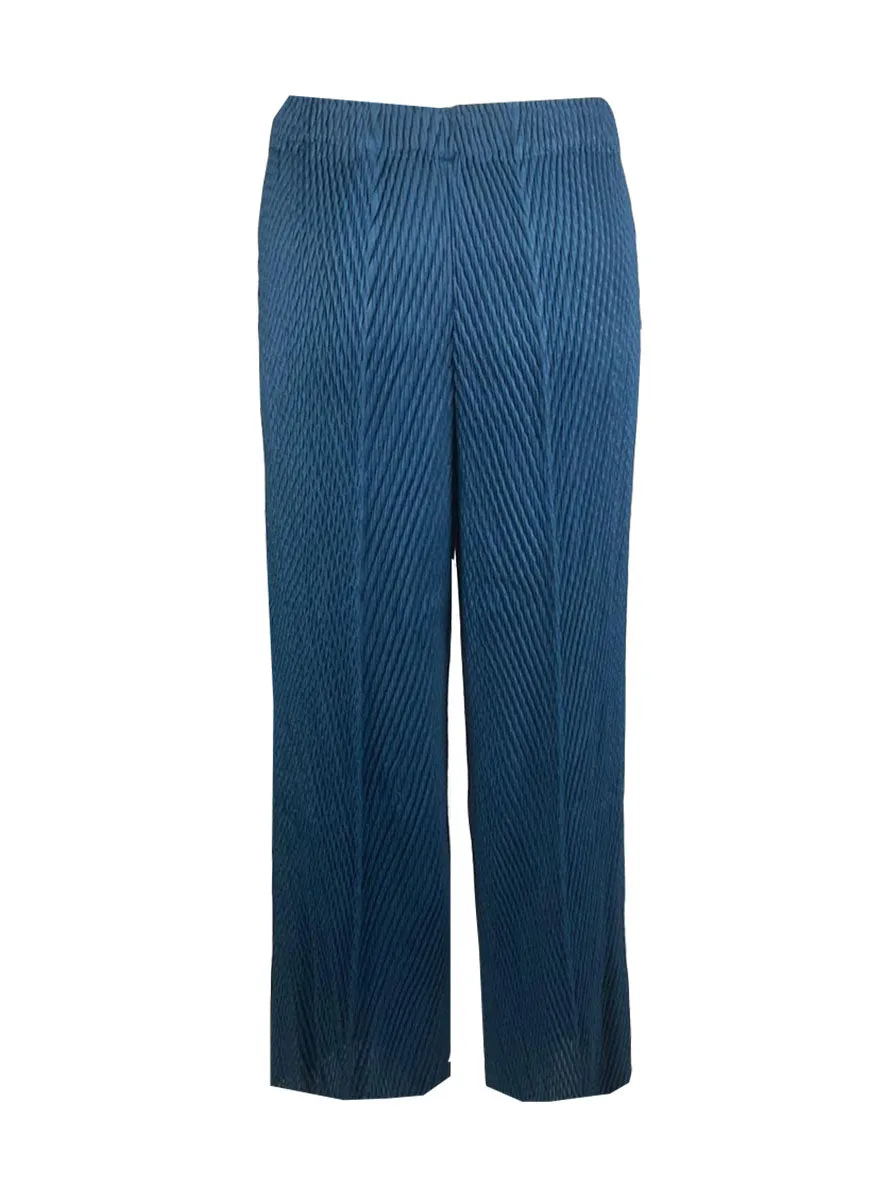 3240048 Pocket Pleated Pants *Turquoise