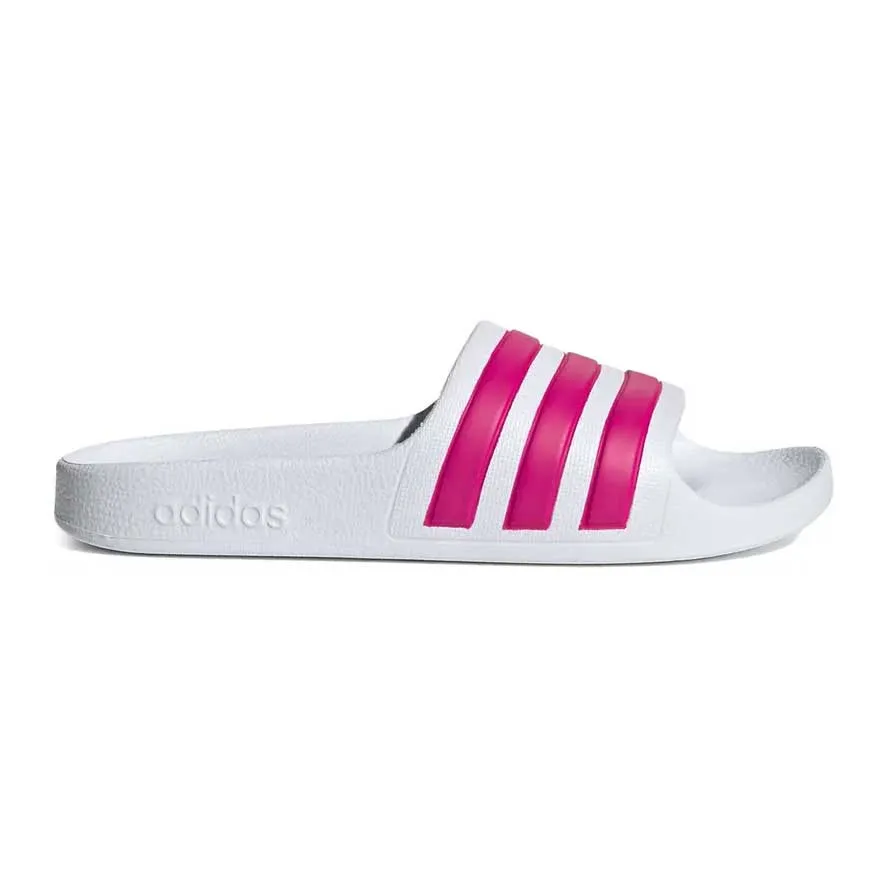 Adidas Girl's Adilette Aqua White/Pink