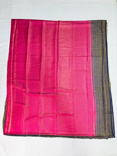 Appealing Pink Color Soft Silk Saree And Contrast Pallu With Fancy Tassels