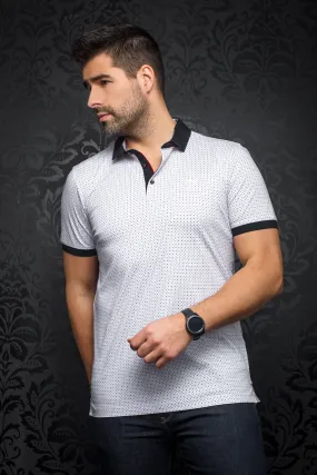 Au Noir Stretch Short-Sleeve Polos | Markus White