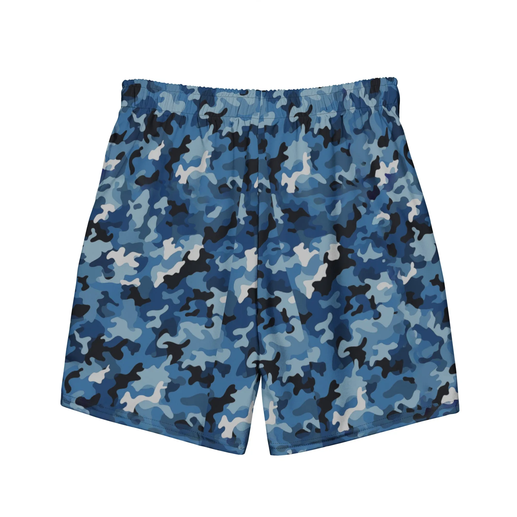 Blue Camo Swim Trunks