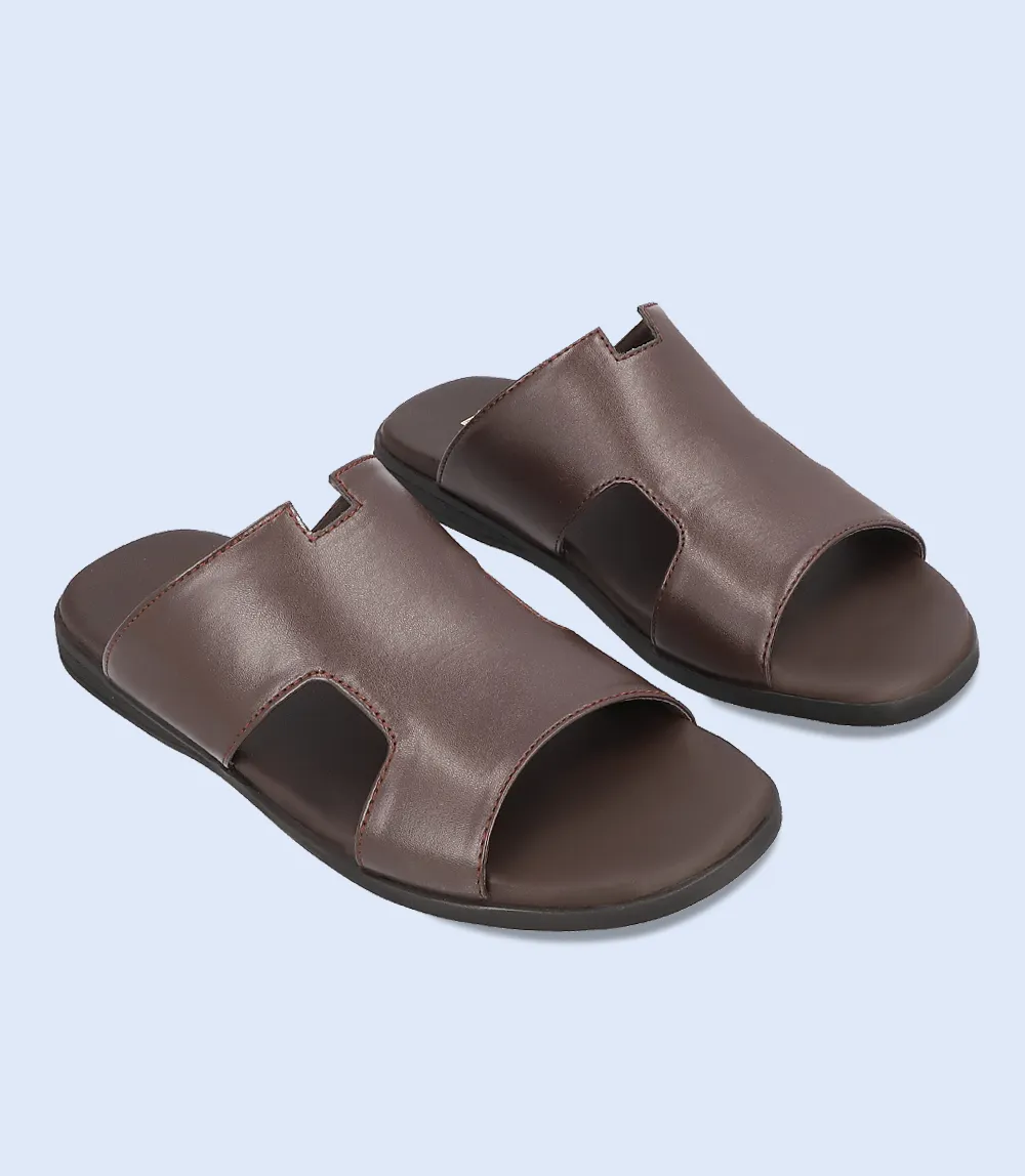 BM4580-BROWN-Men Slipper