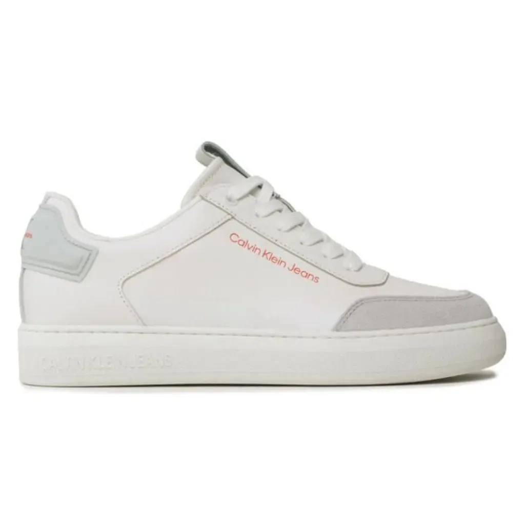 Calvin Klein Jeans Casual Cupsole High-Low Freq Trainer YM0YM00670-WHT