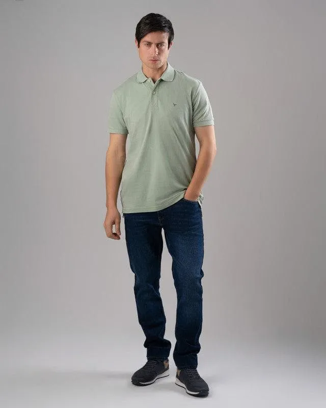 CLASSIC FIT PIQUE POLO SHIRT - LIGHT GREEN