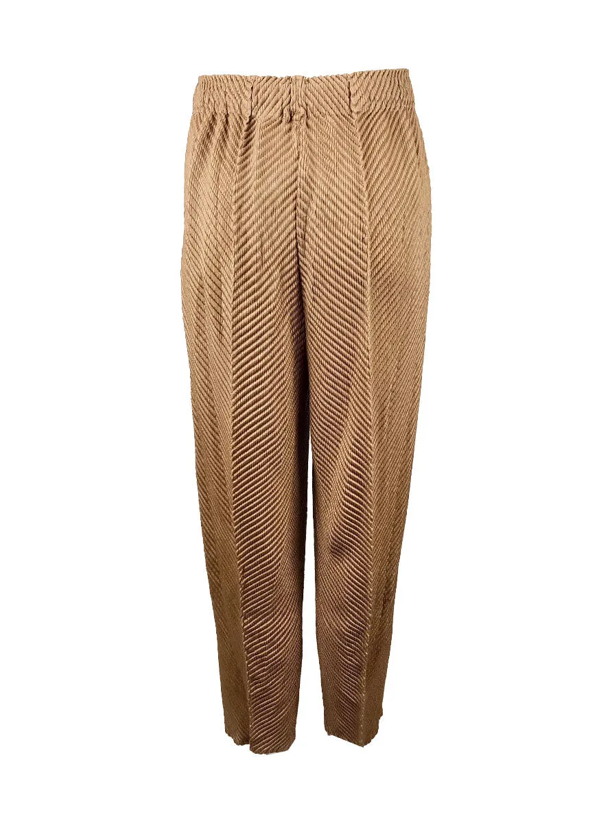 D230033 Pleated Pants *Brown