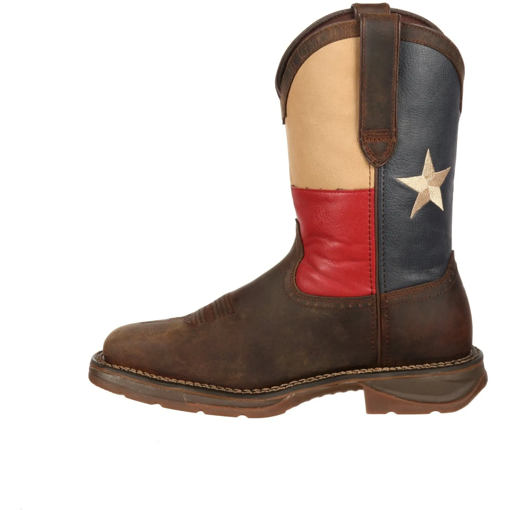 Durango Men's Rebel Steel Toe Western Flag Boot - Brown - DB021