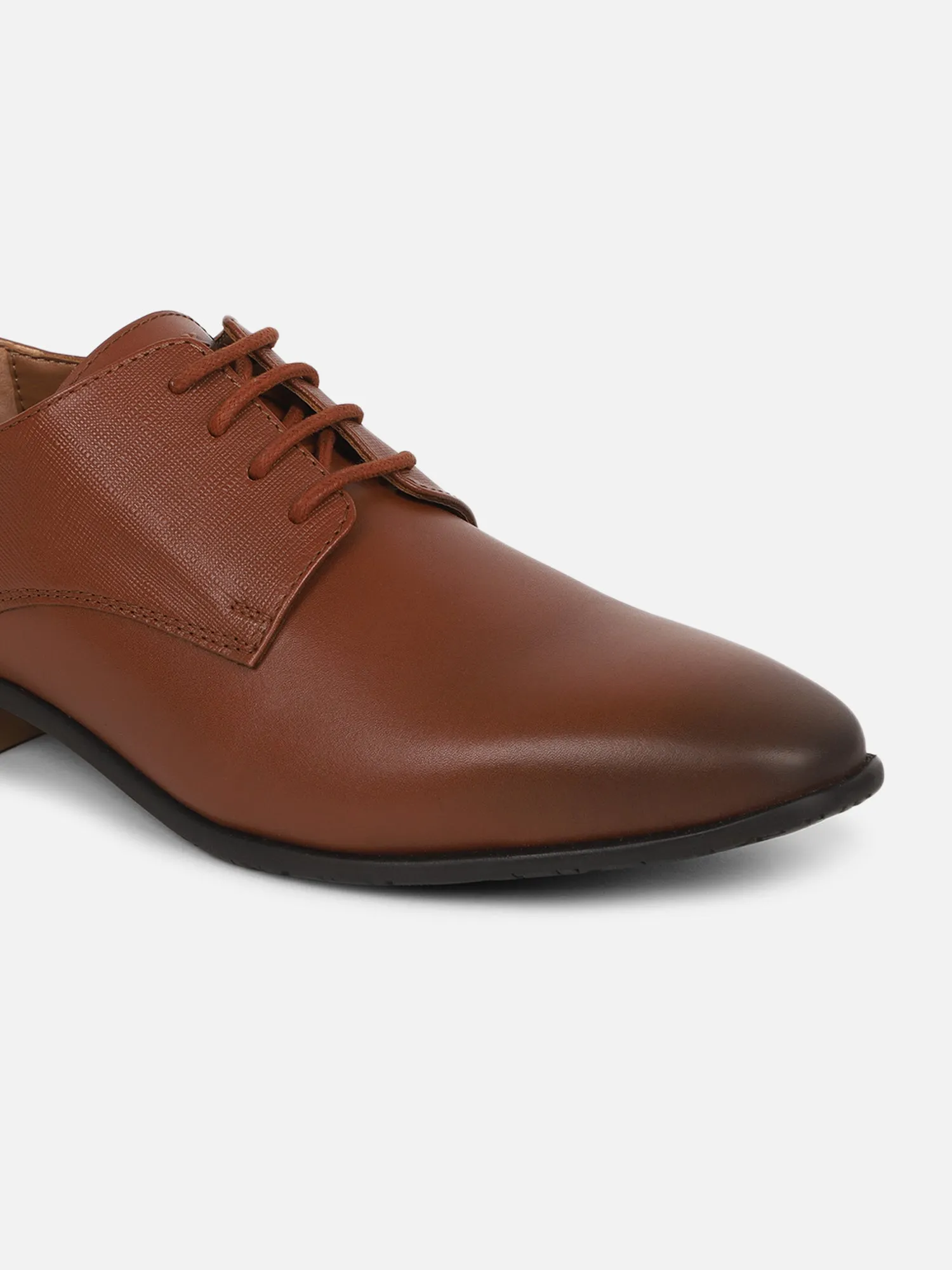 Ezok Men Formal Leather Shoes ( Tan )