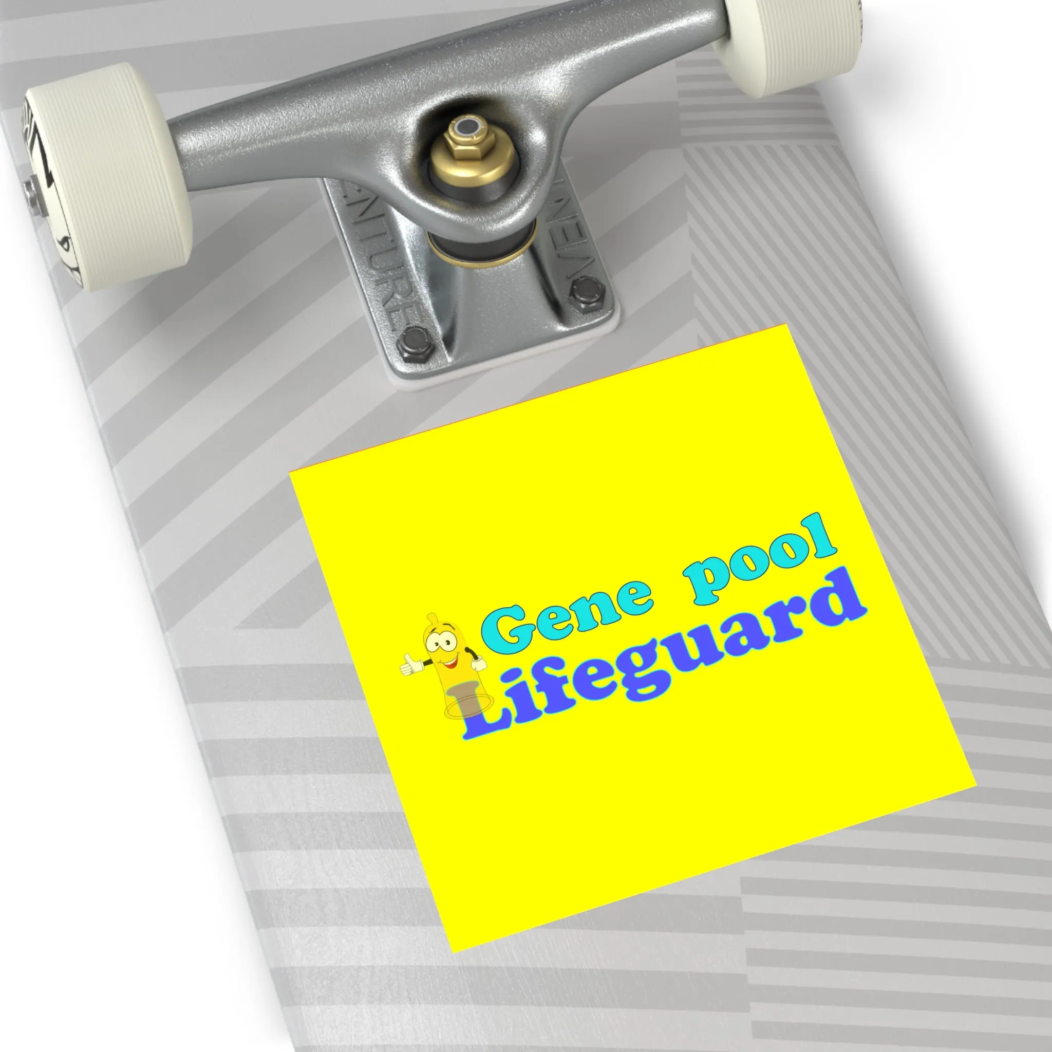 Gene Pool Lifeguard Square Vinyl Stickers