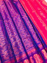 Gorgeous Blue Colored Soft Silk Saree With Rich Pallu For Women