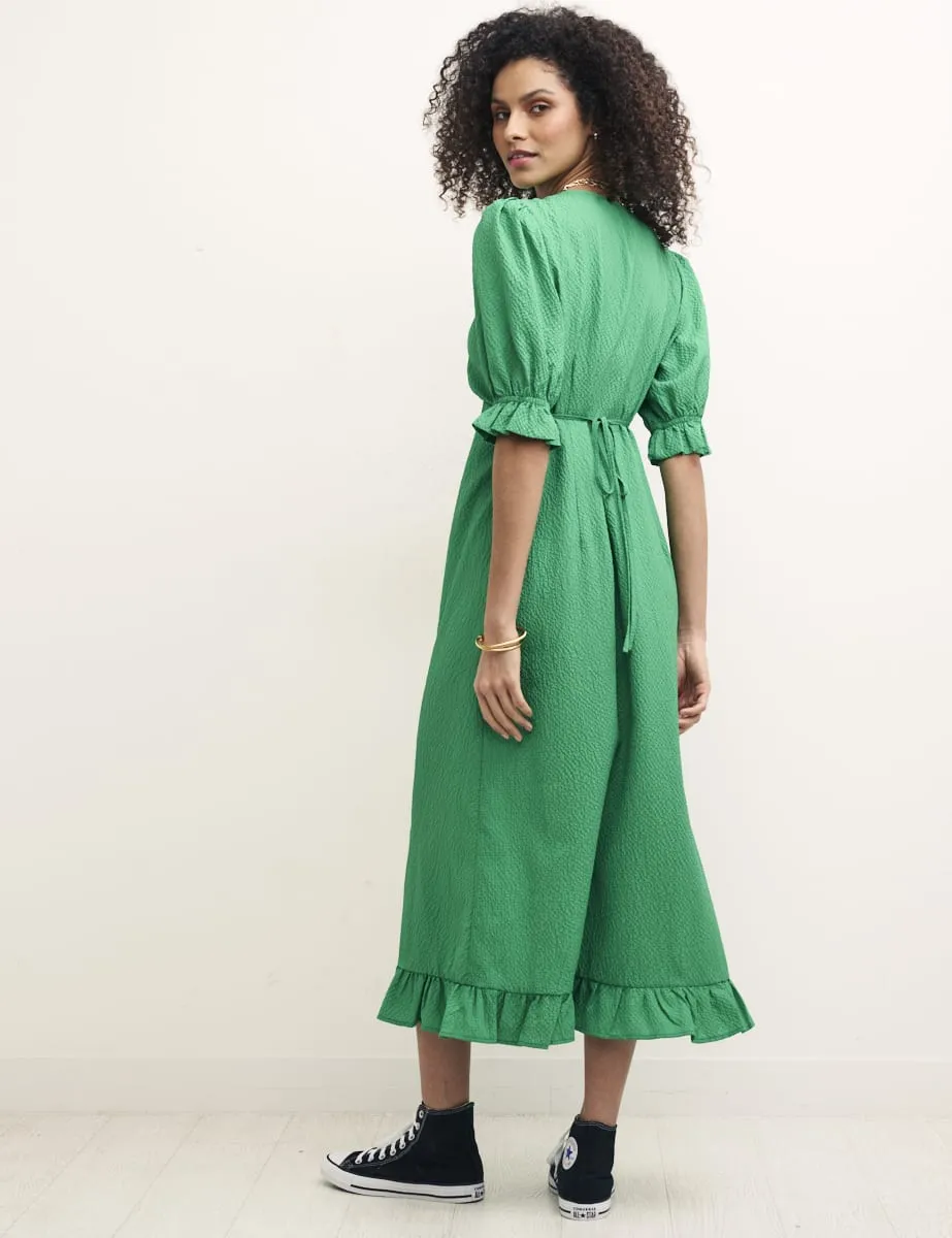 Green Delilah Midi Tea Dress