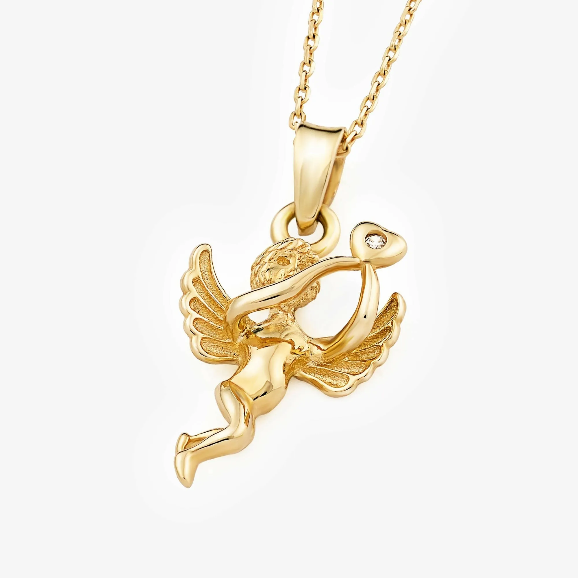 Guardian Angel Necklace | 14K Solid Gold