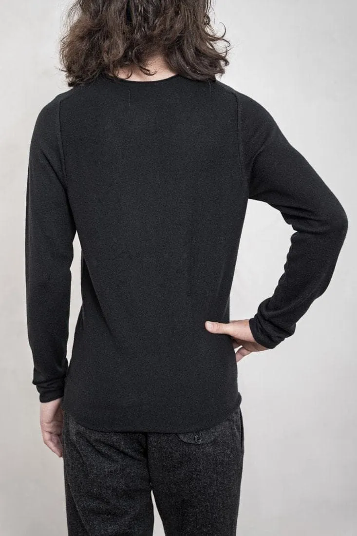 Hannibal | Nevio | Herrenpullover aus feiner Merinowolle in schwarz