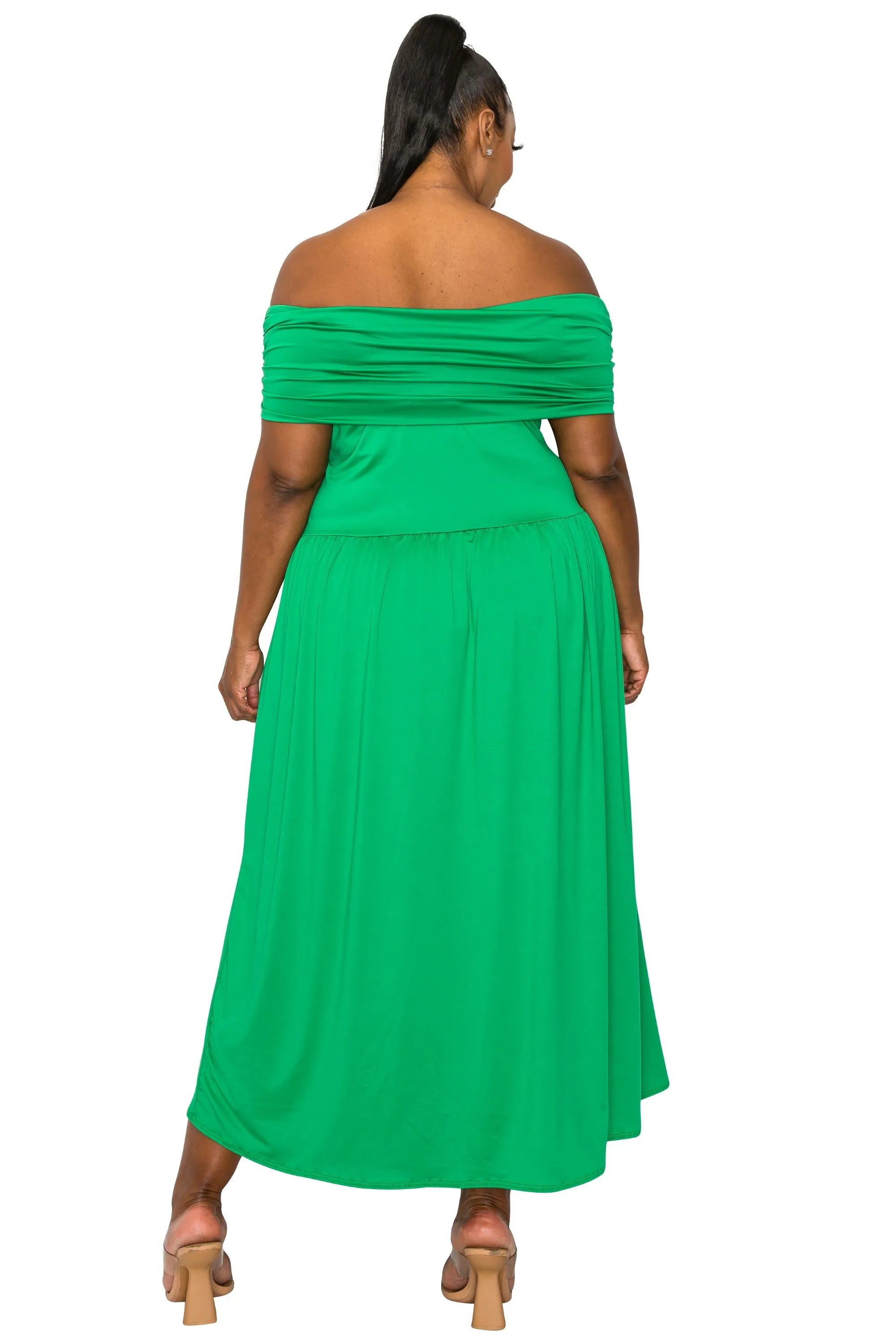 Hayek Off Shoulder Maxi Dress