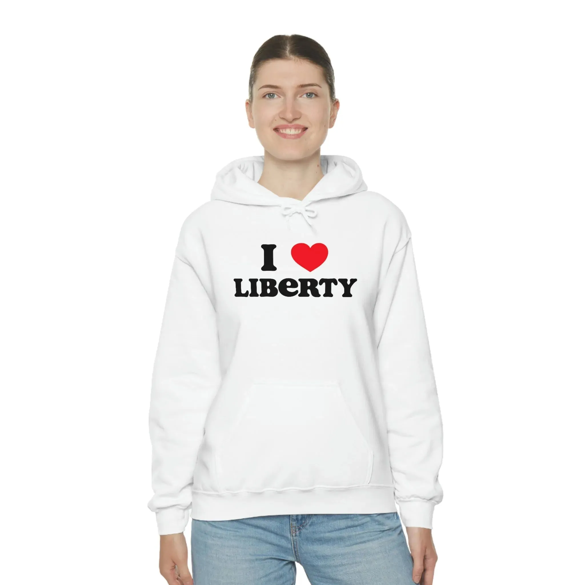 I Heart Liberty Unisex Heavy Blend™ Hooded Sweatshirt