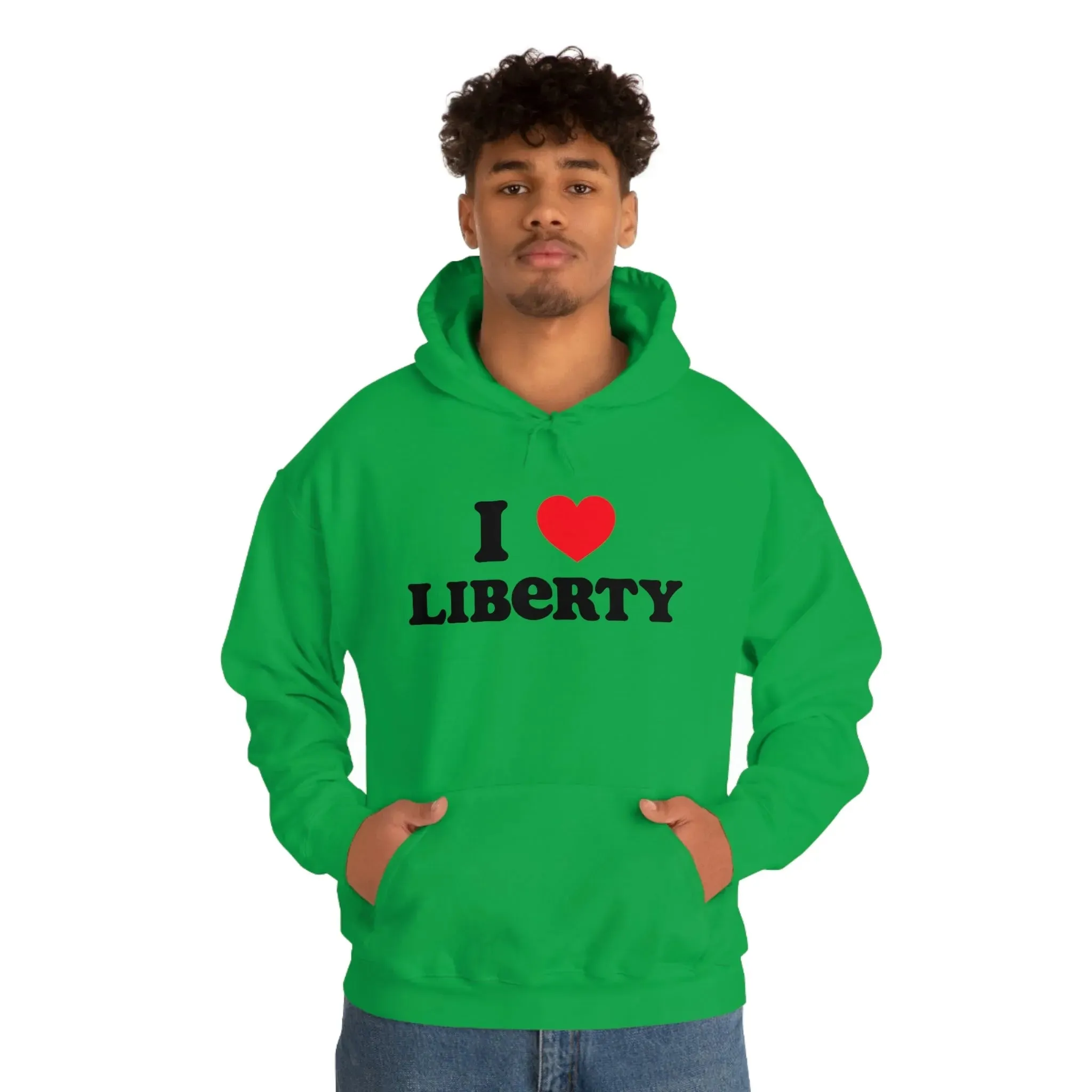 I Heart Liberty Unisex Heavy Blend™ Hooded Sweatshirt