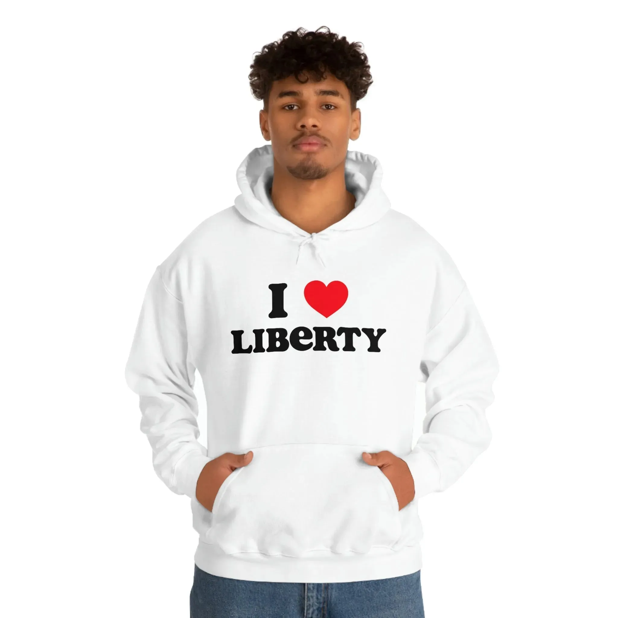 I Heart Liberty Unisex Heavy Blend™ Hooded Sweatshirt