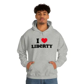 I Heart Liberty Unisex Heavy Blend™ Hooded Sweatshirt