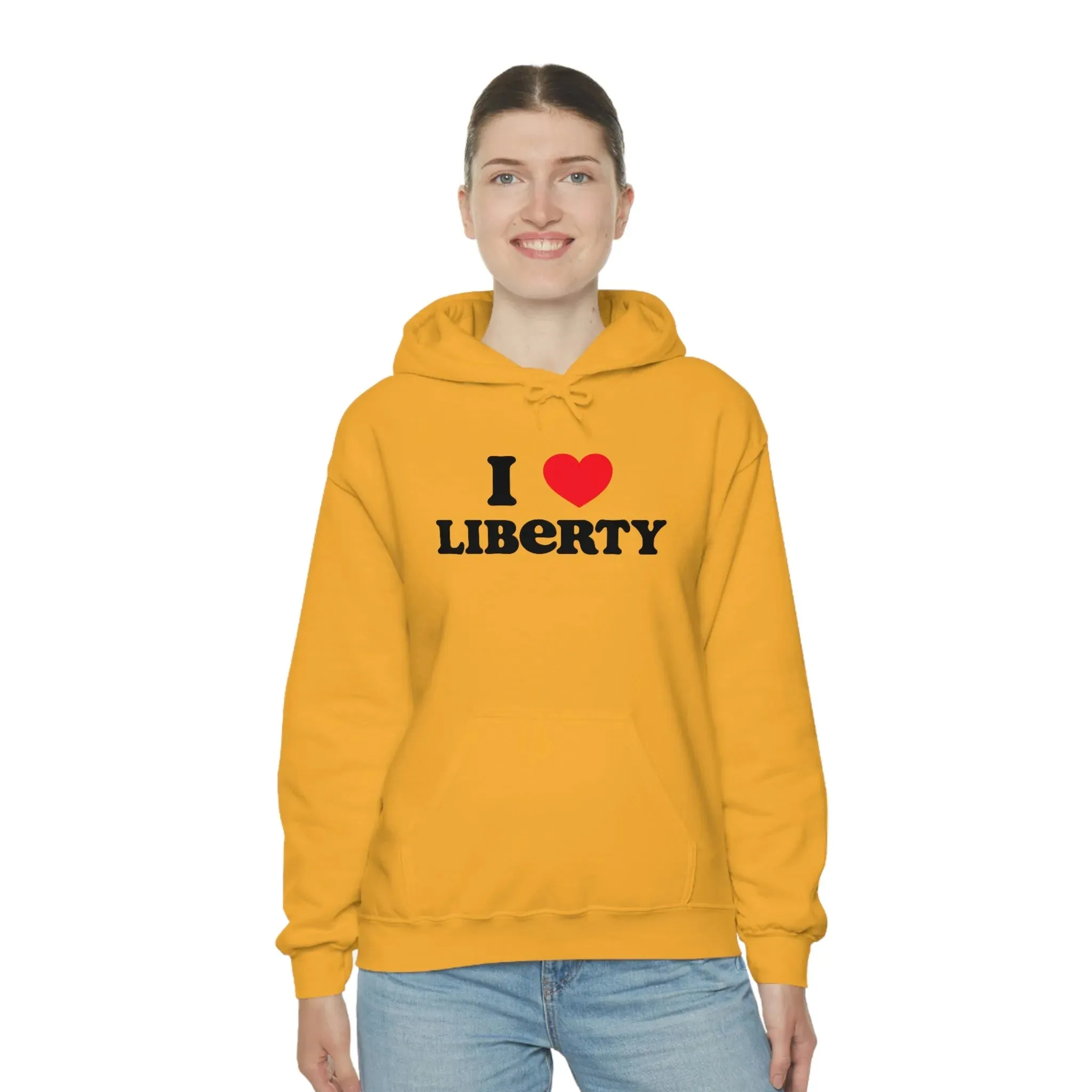 I Heart Liberty Unisex Heavy Blend™ Hooded Sweatshirt