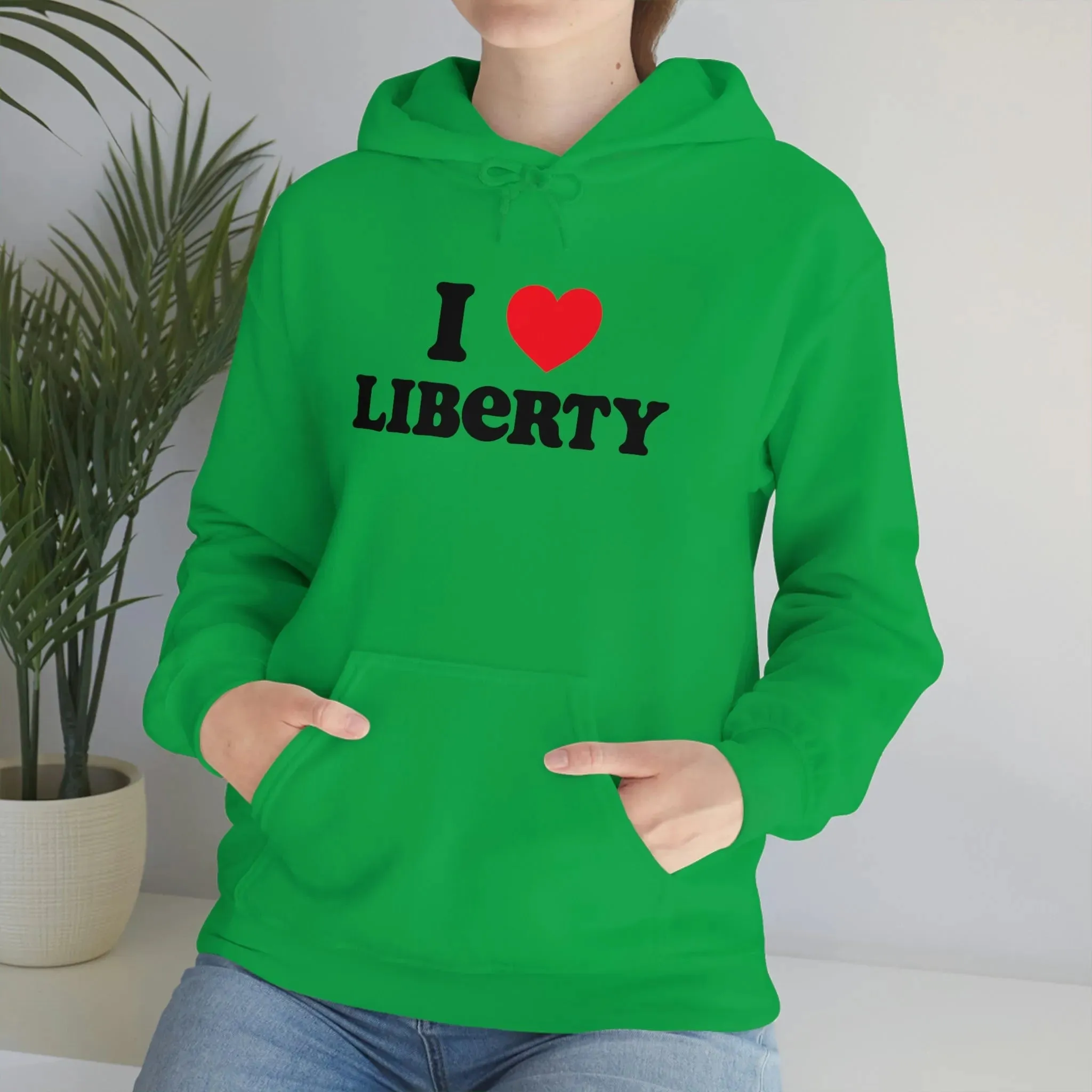 I Heart Liberty Unisex Heavy Blend™ Hooded Sweatshirt