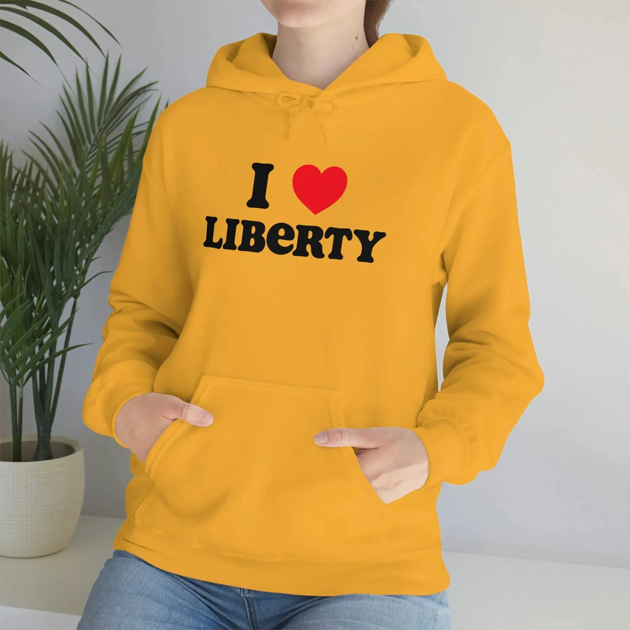 I Heart Liberty Unisex Heavy Blend™ Hooded Sweatshirt