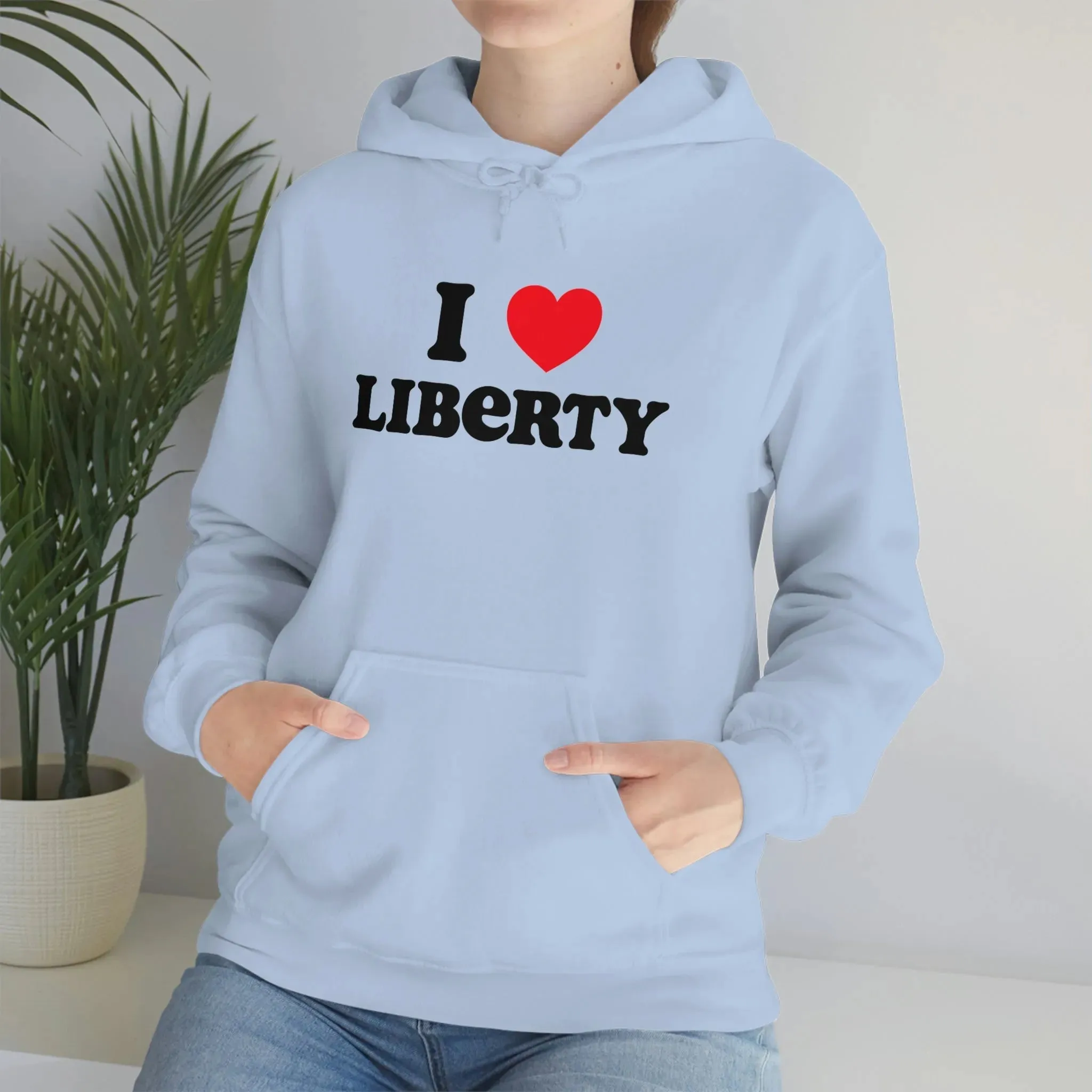 I Heart Liberty Unisex Heavy Blend™ Hooded Sweatshirt