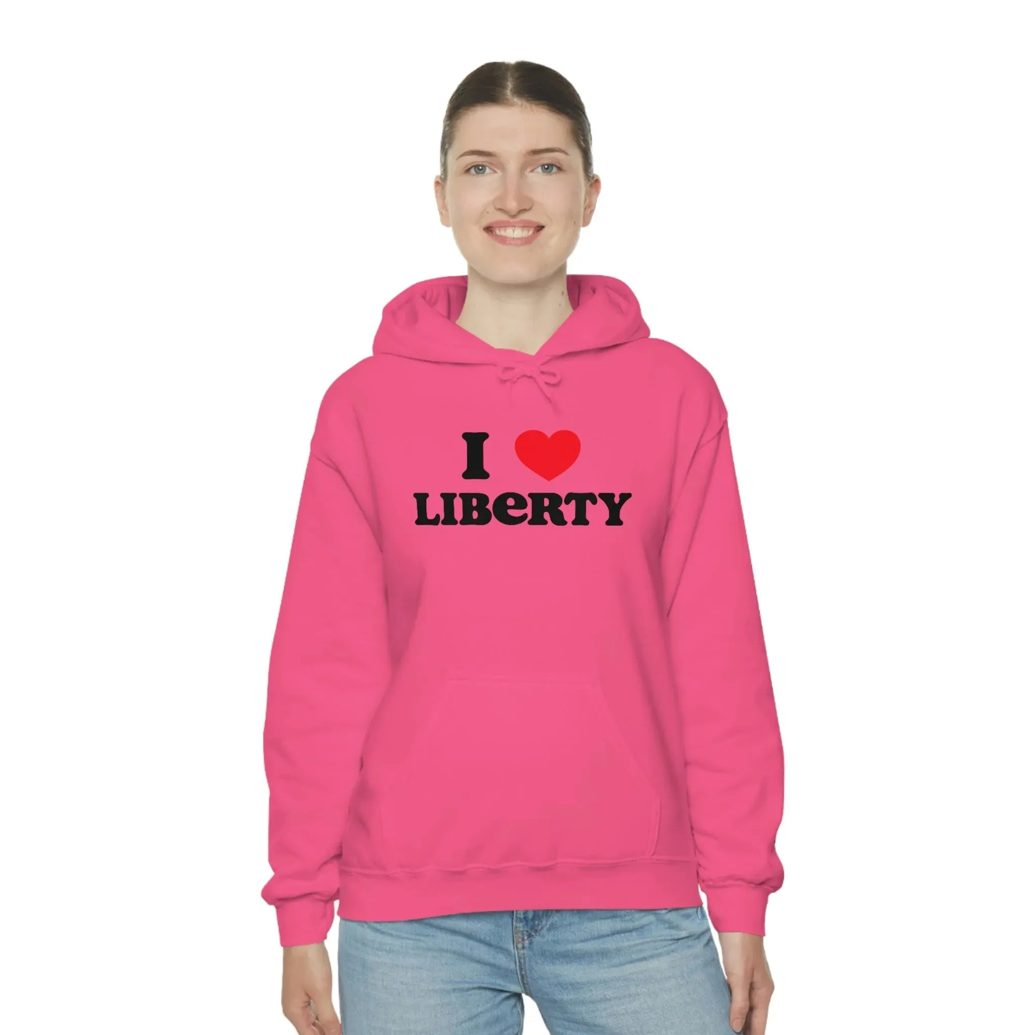 I Heart Liberty Unisex Heavy Blend™ Hooded Sweatshirt