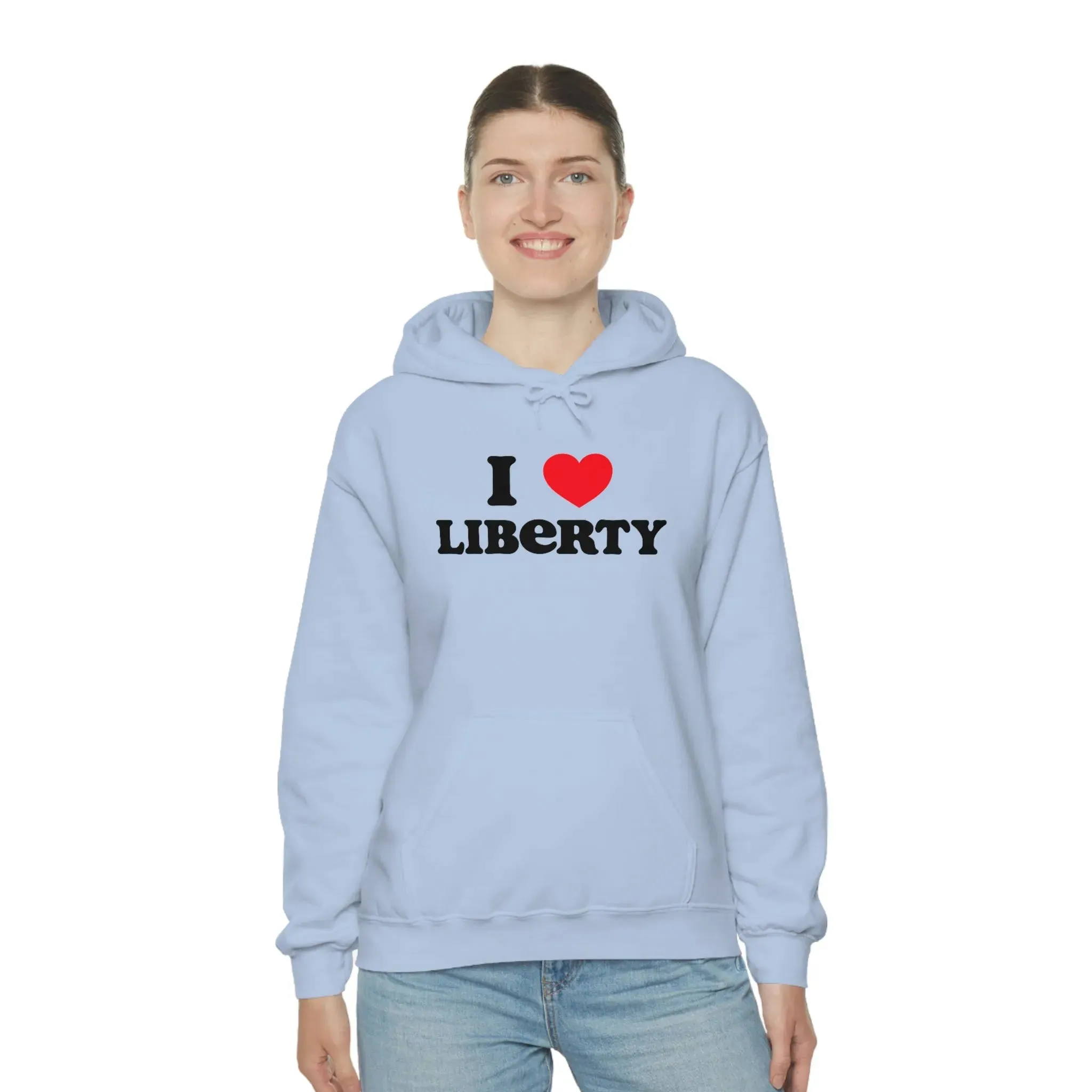 I Heart Liberty Unisex Heavy Blend™ Hooded Sweatshirt