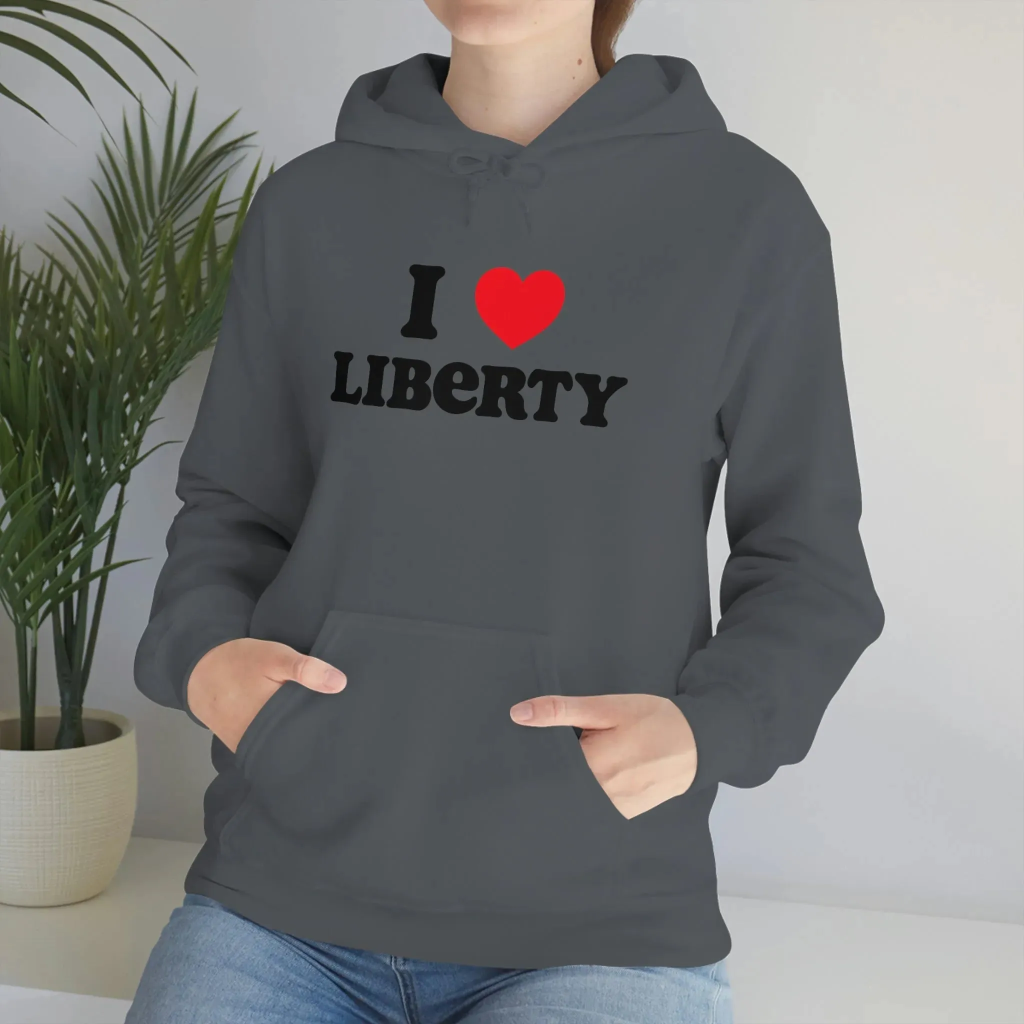 I Heart Liberty Unisex Heavy Blend™ Hooded Sweatshirt