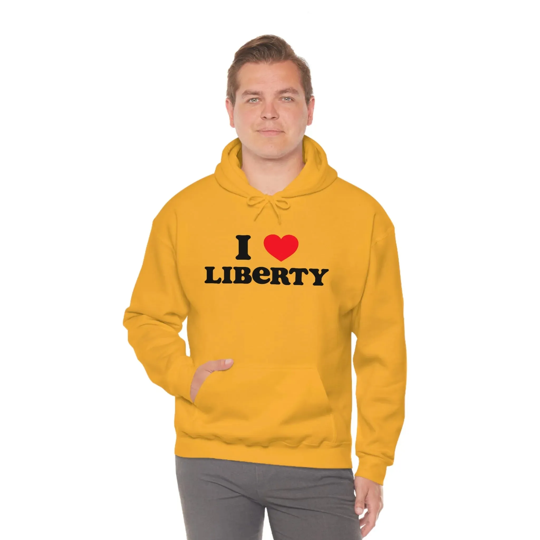 I Heart Liberty Unisex Heavy Blend™ Hooded Sweatshirt