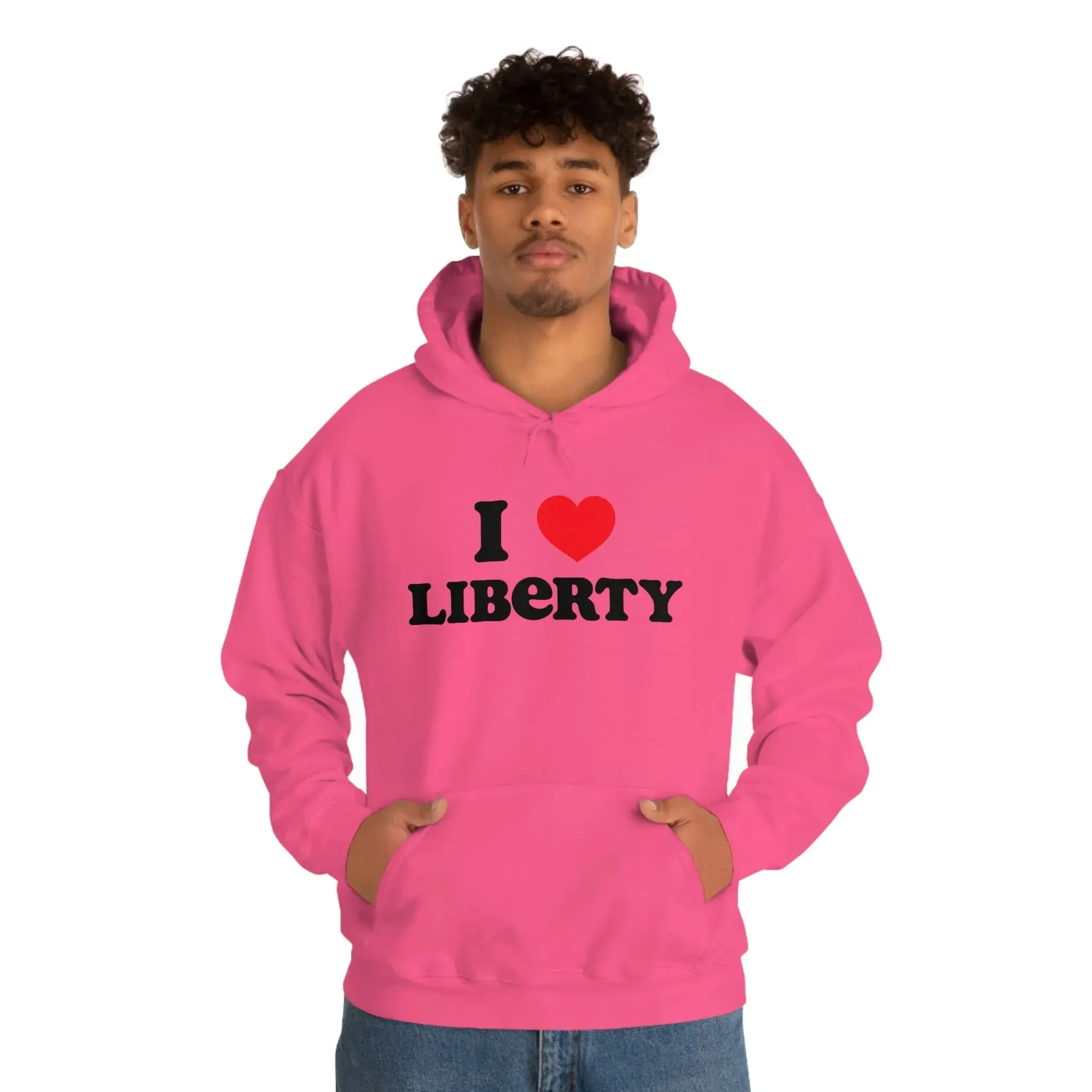 I Heart Liberty Unisex Heavy Blend™ Hooded Sweatshirt