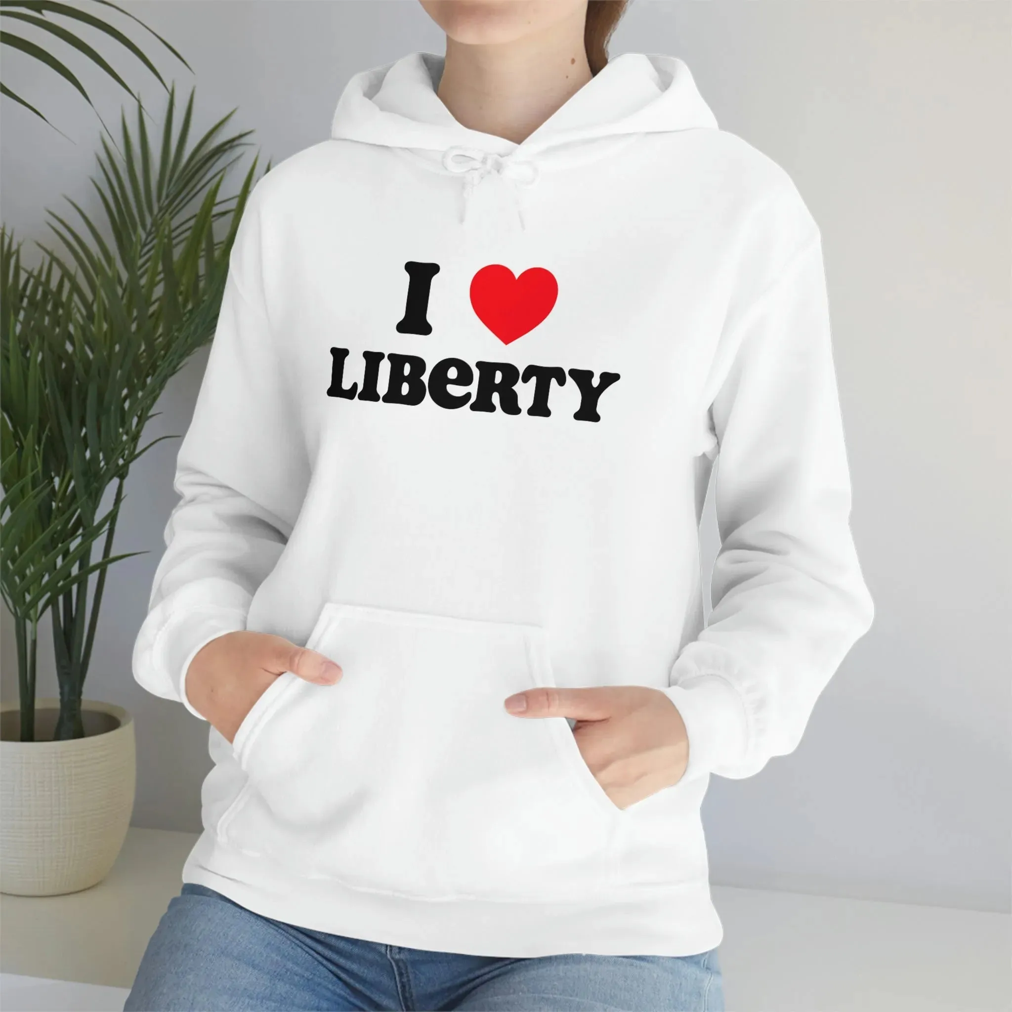 I Heart Liberty Unisex Heavy Blend™ Hooded Sweatshirt