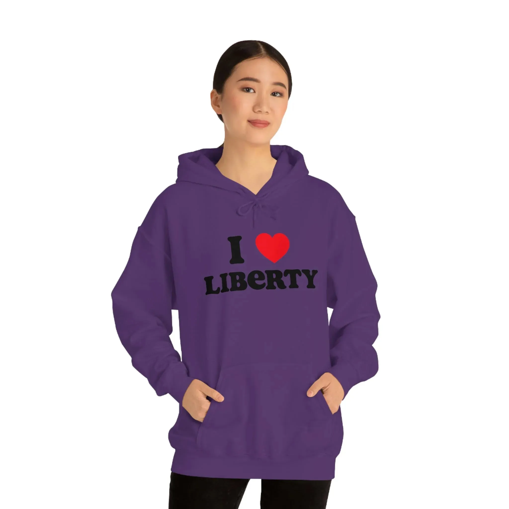 I Heart Liberty Unisex Heavy Blend™ Hooded Sweatshirt