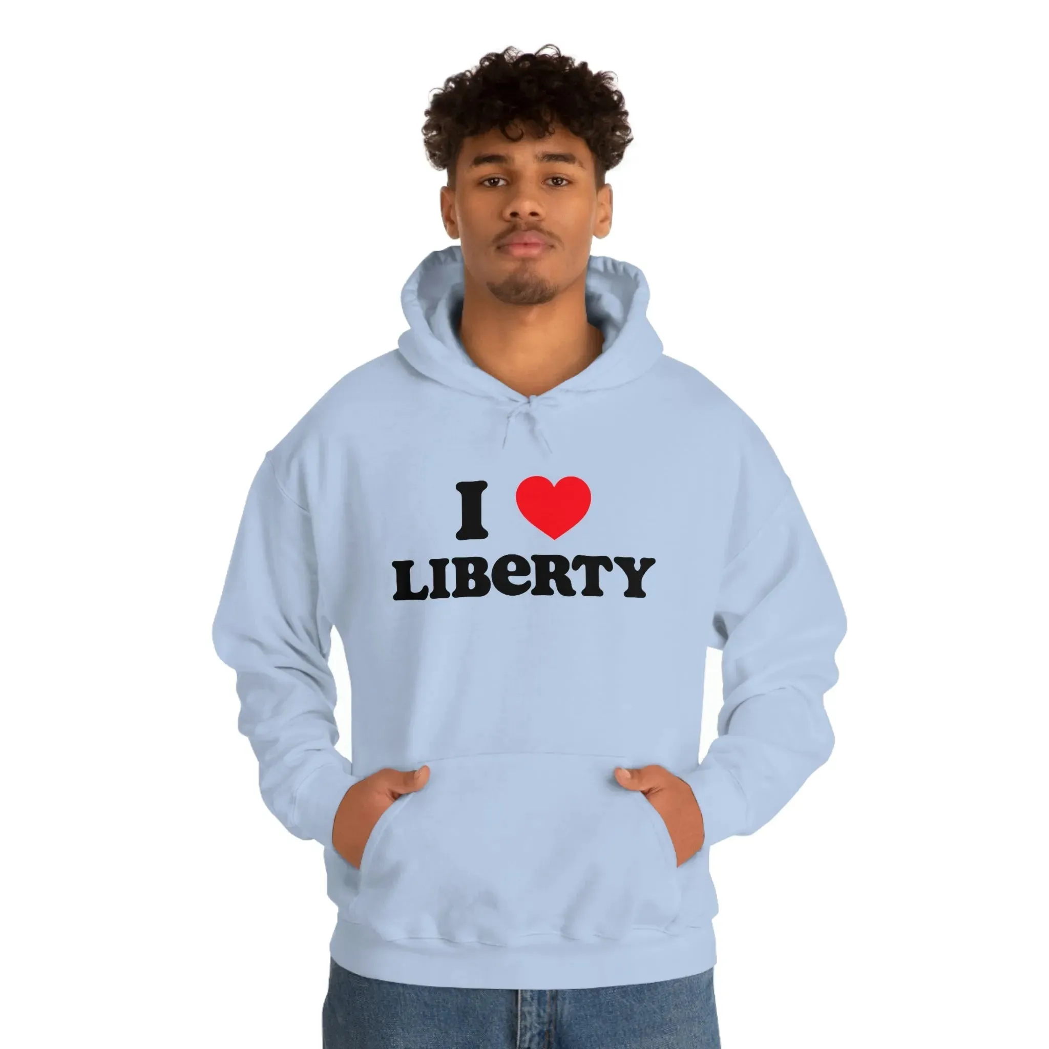 I Heart Liberty Unisex Heavy Blend™ Hooded Sweatshirt