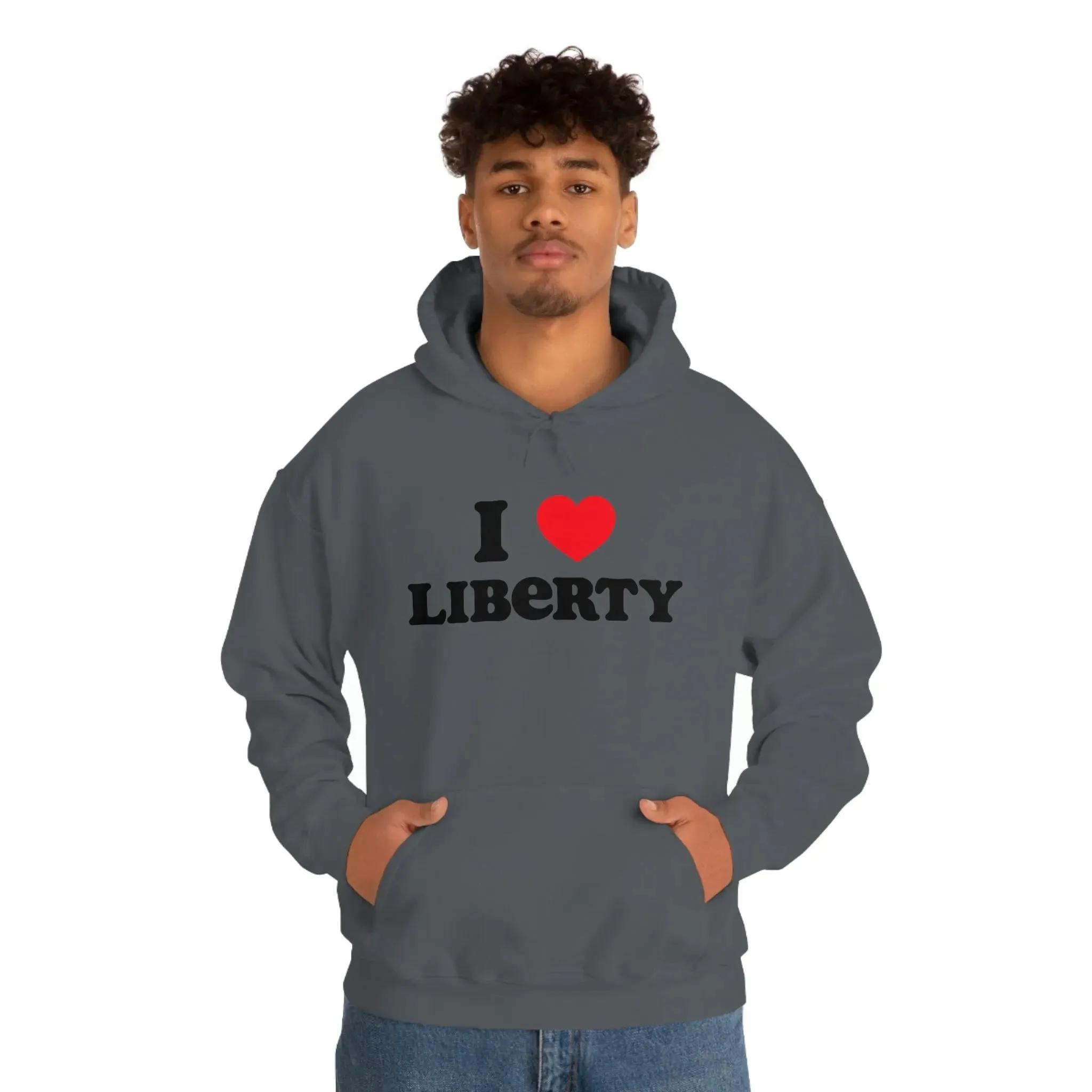 I Heart Liberty Unisex Heavy Blend™ Hooded Sweatshirt