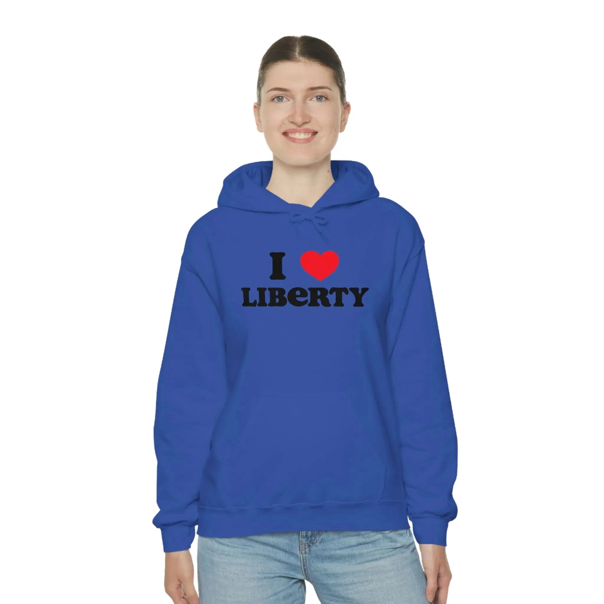 I Heart Liberty Unisex Heavy Blend™ Hooded Sweatshirt