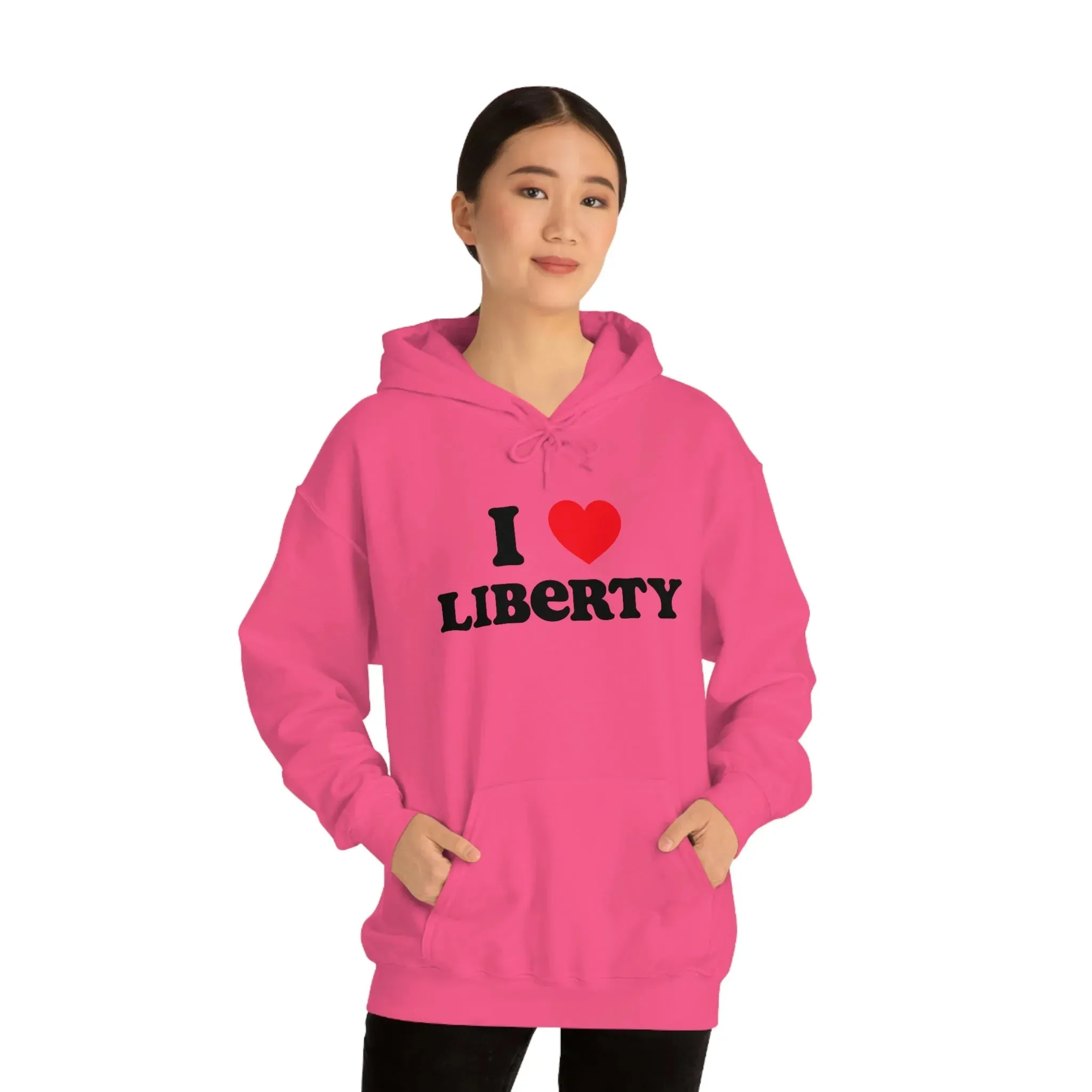 I Heart Liberty Unisex Heavy Blend™ Hooded Sweatshirt