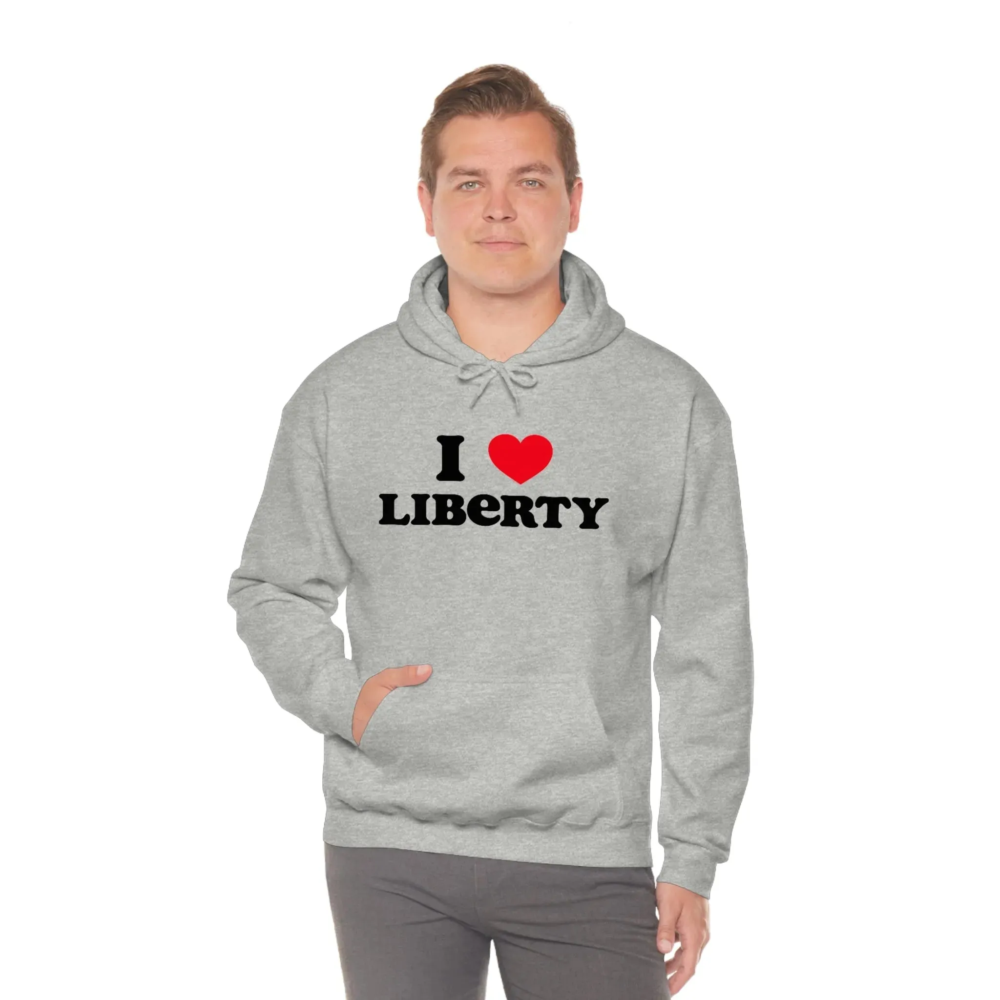 I Heart Liberty Unisex Heavy Blend™ Hooded Sweatshirt