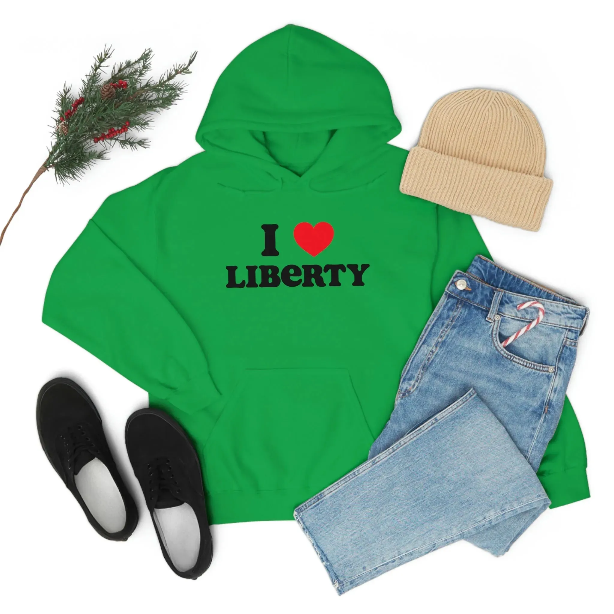 I Heart Liberty Unisex Heavy Blend™ Hooded Sweatshirt