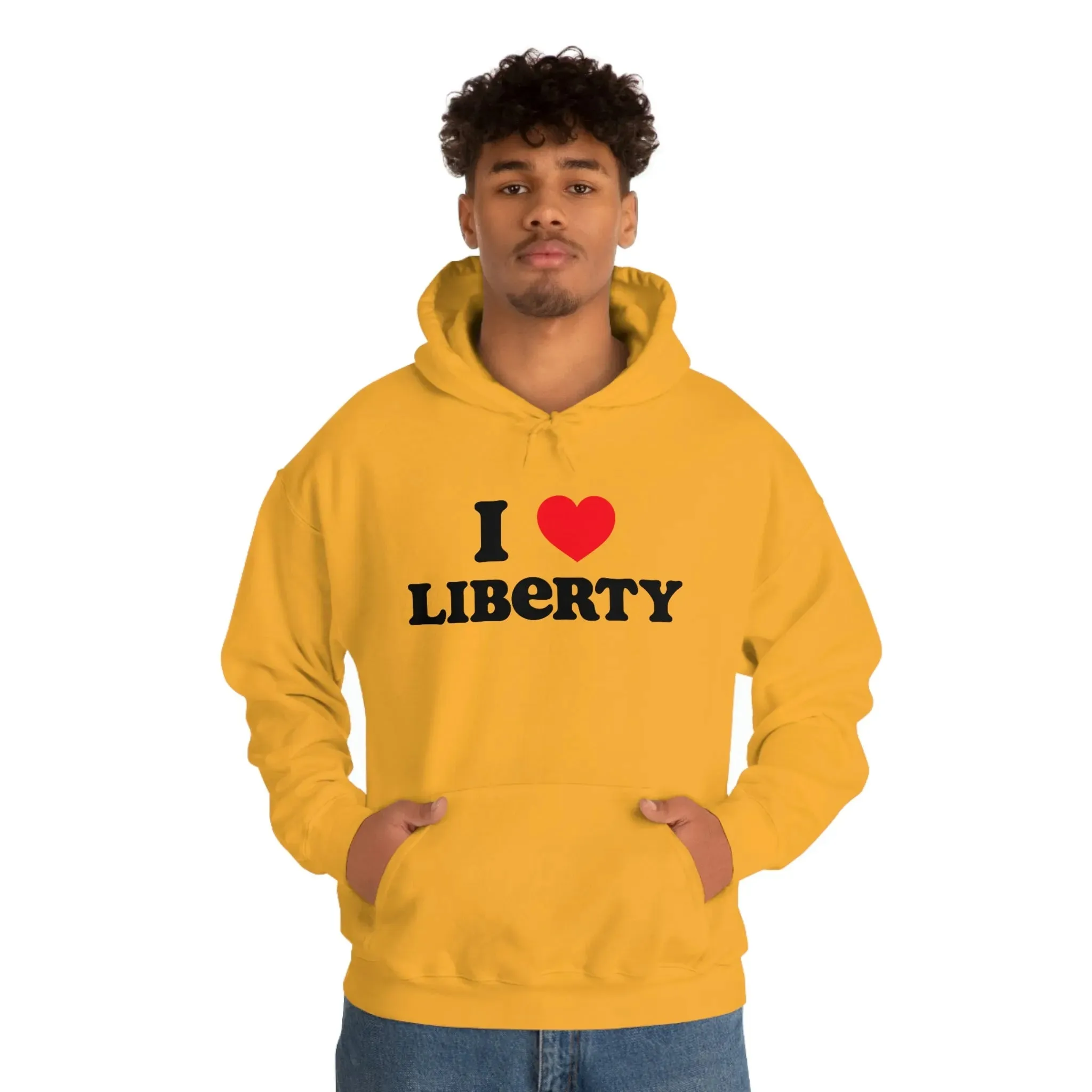 I Heart Liberty Unisex Heavy Blend™ Hooded Sweatshirt