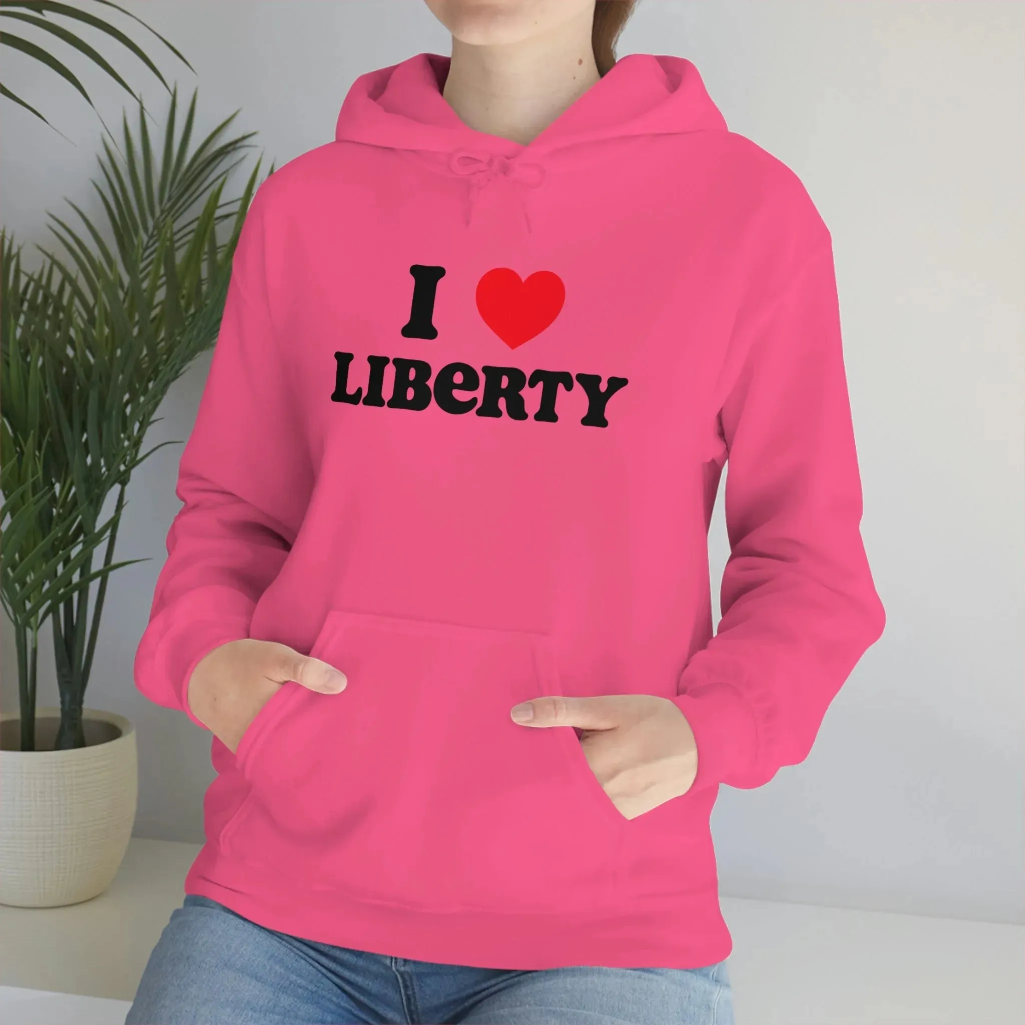 I Heart Liberty Unisex Heavy Blend™ Hooded Sweatshirt