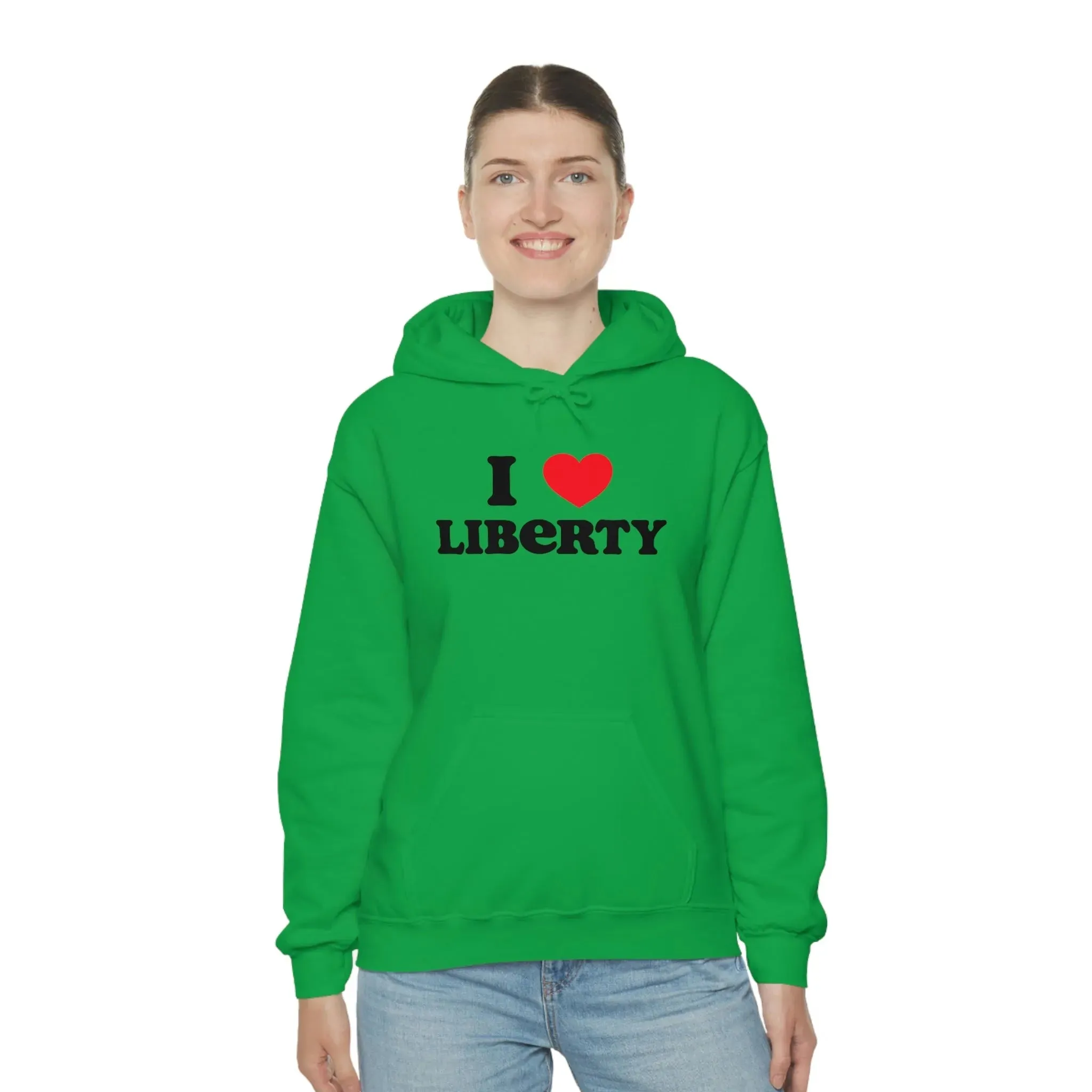 I Heart Liberty Unisex Heavy Blend™ Hooded Sweatshirt