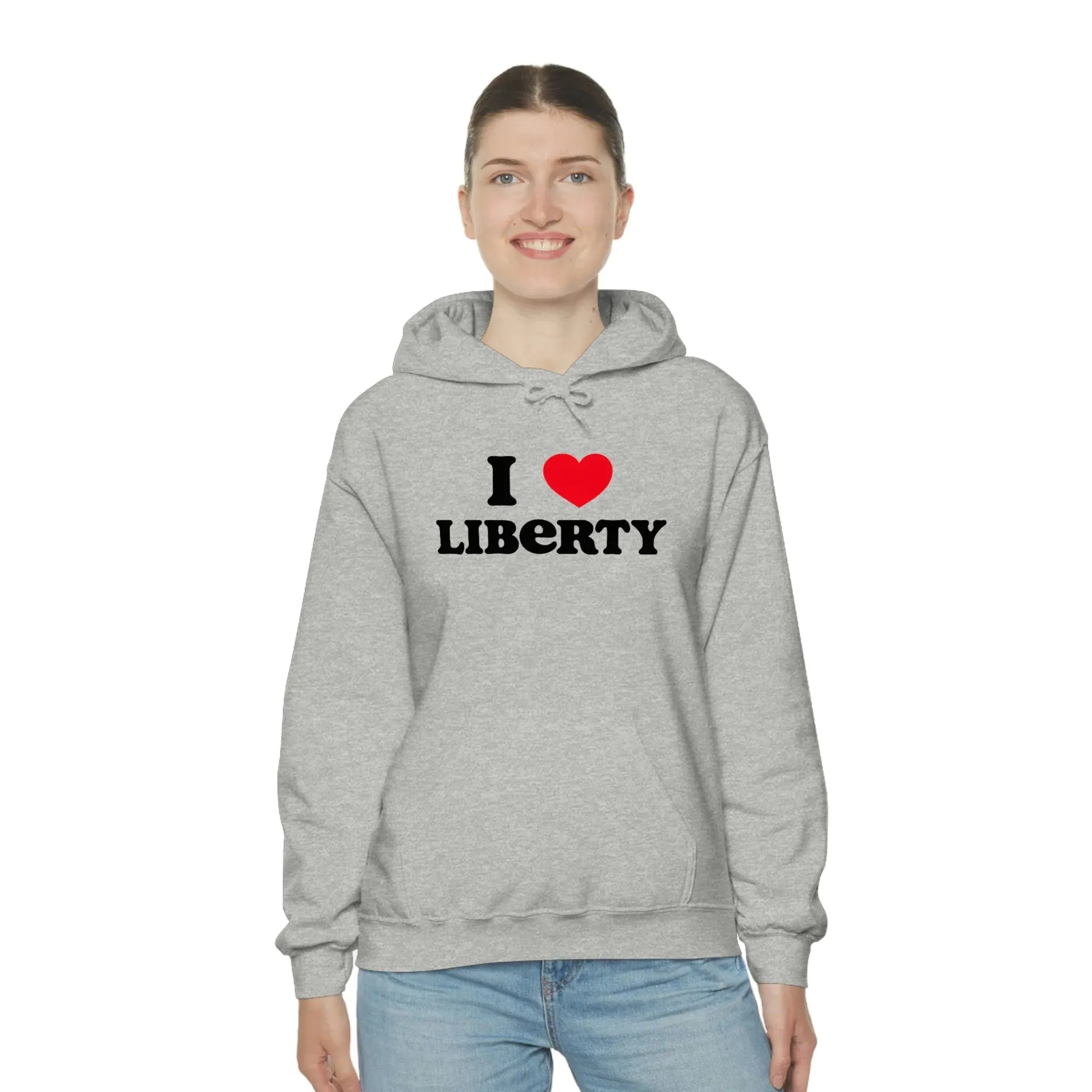 I Heart Liberty Unisex Heavy Blend™ Hooded Sweatshirt