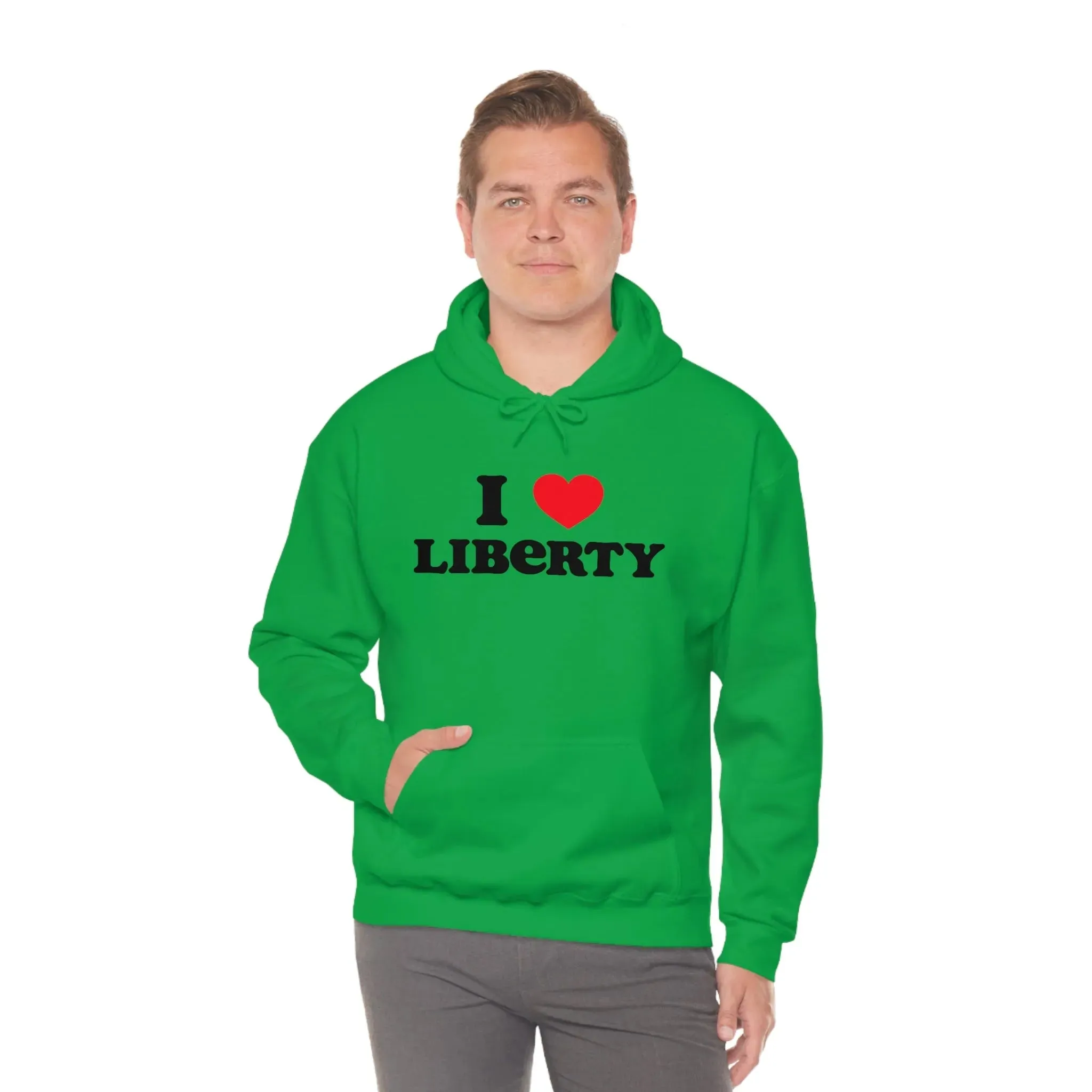 I Heart Liberty Unisex Heavy Blend™ Hooded Sweatshirt