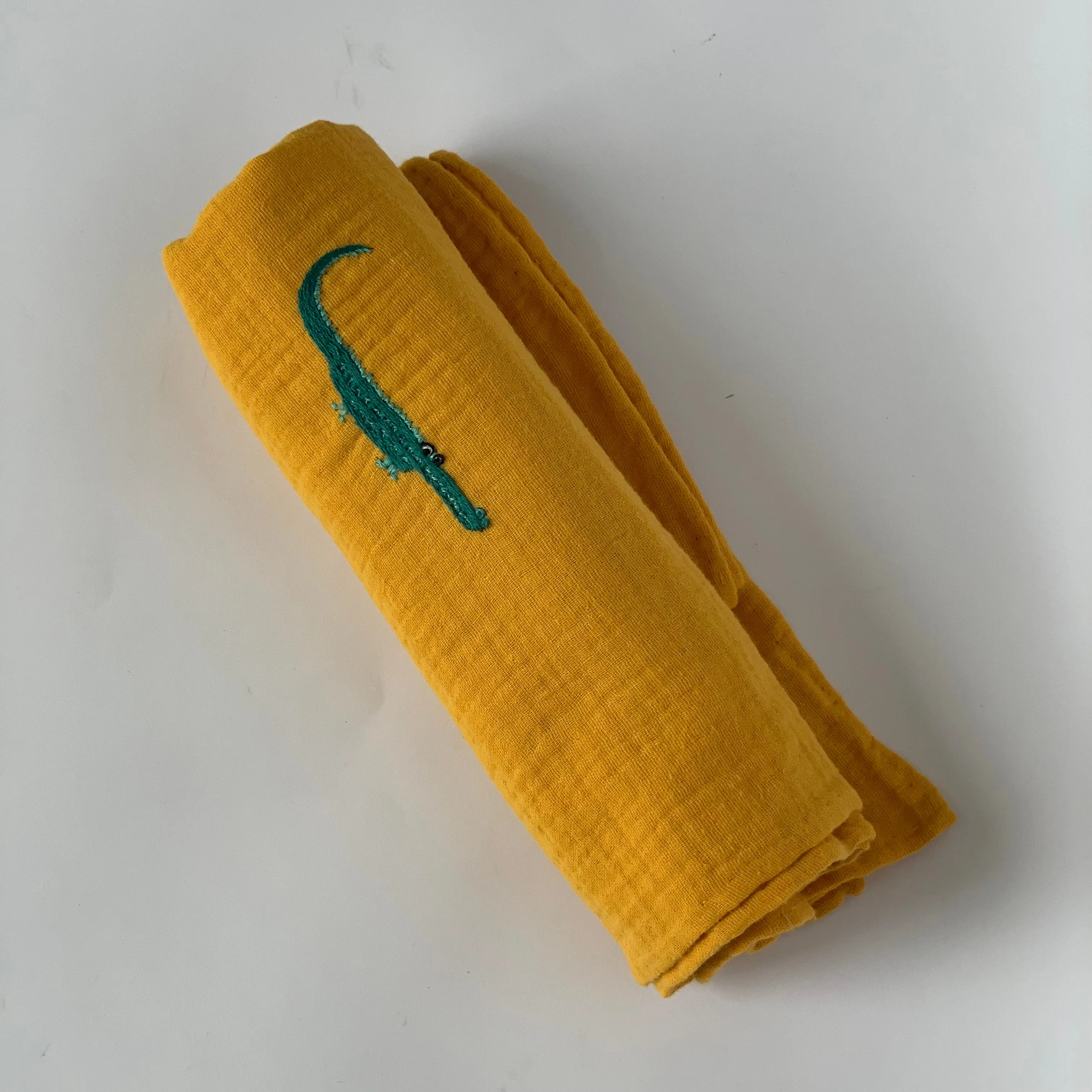 Ibaba Hand-Embroidered Baby Swaddle