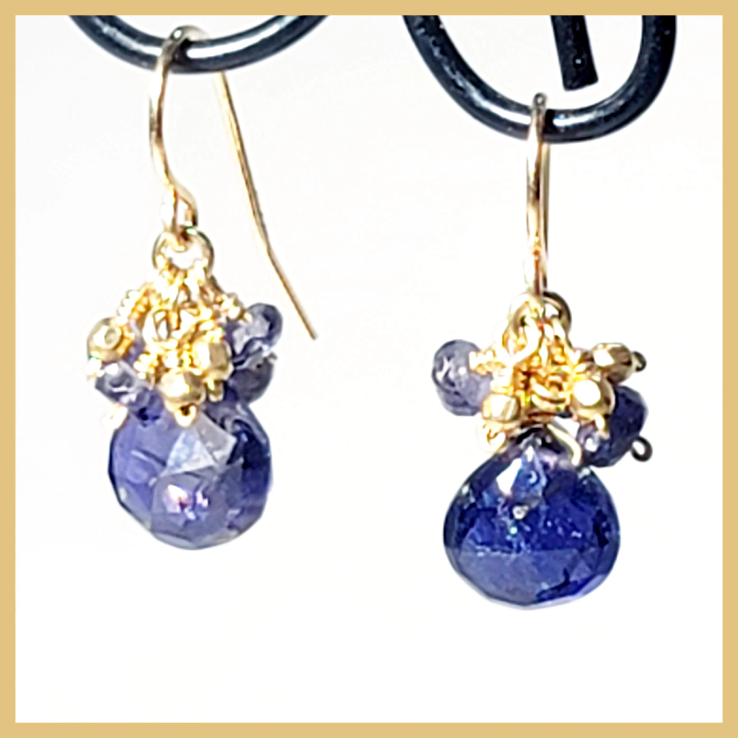 Iolite Briolette Earrings