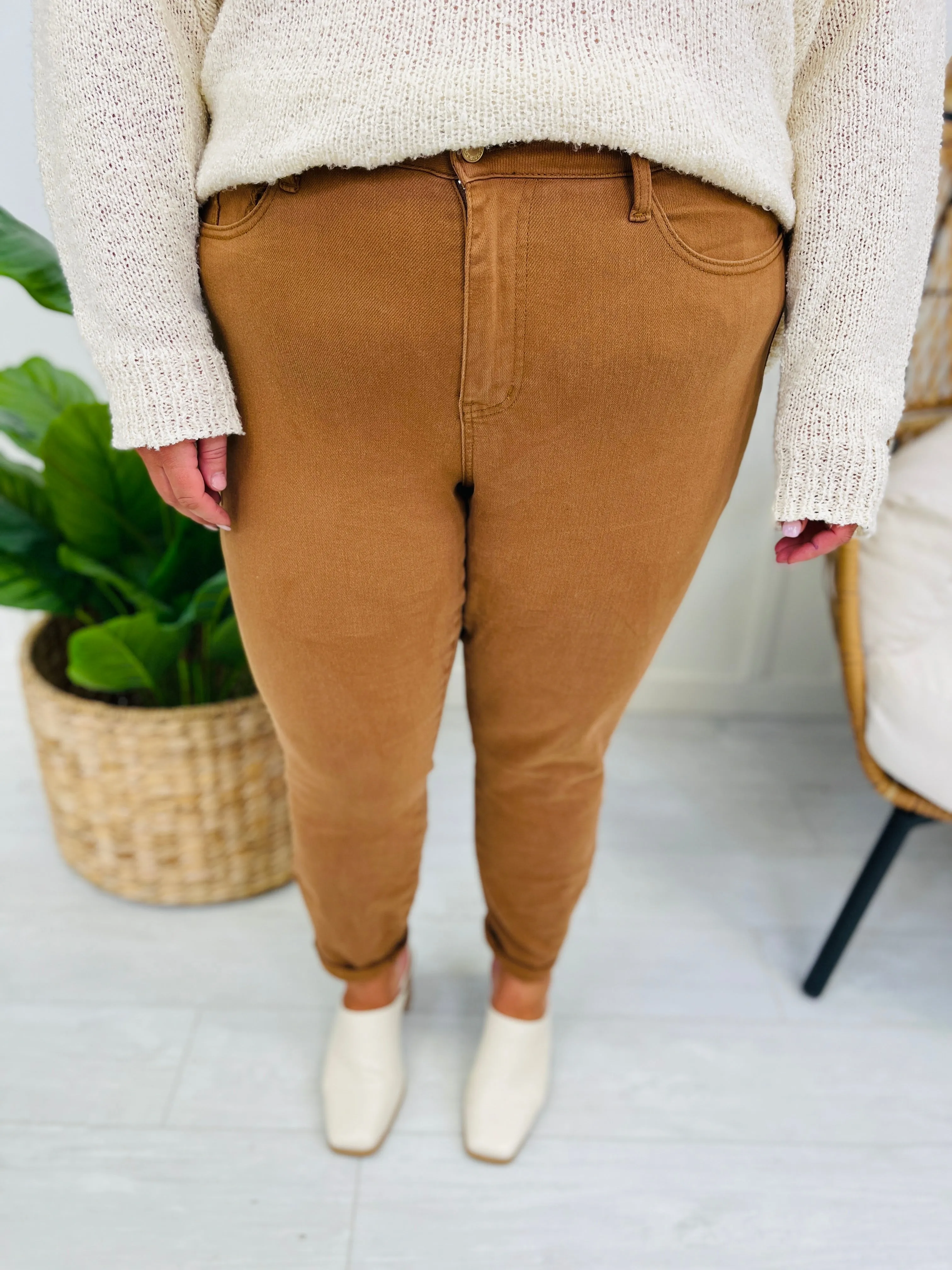 Judy Blue PLUS/REG Confident in Khaki Slim Fit Jeans RESTOCK!