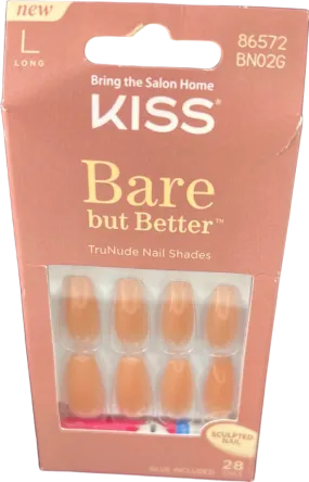 Kiss Bare but Better TruNude Nail Shades Long Size