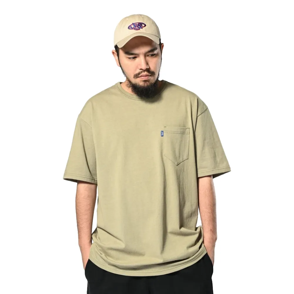 LAFAYETTE SOLID POCKET TEE-BEIGE